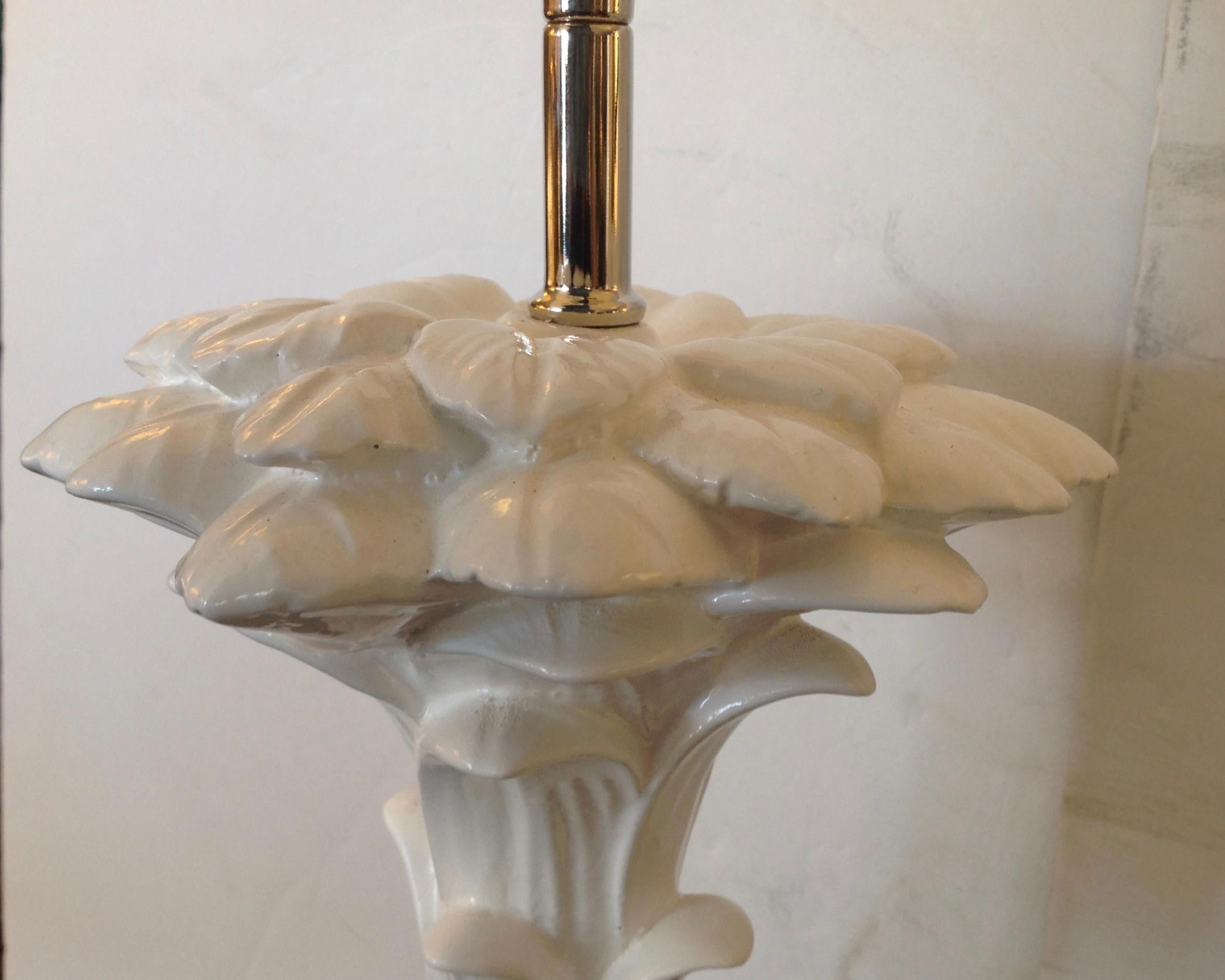 Pair of Midcentury Stylized Palm Tree Lamps 5