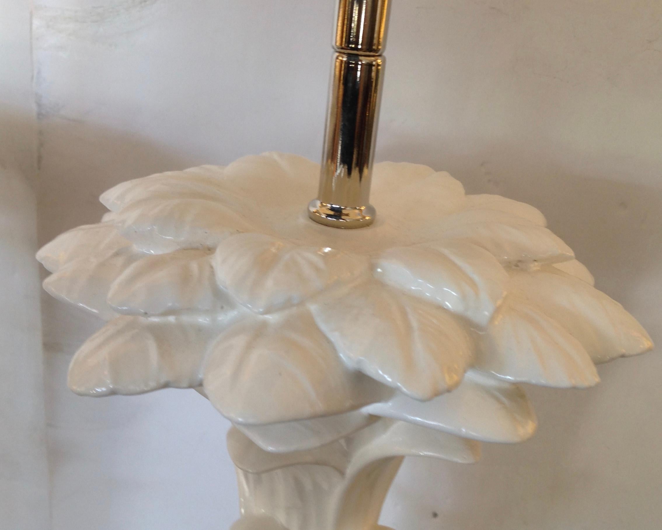 Pair of Midcentury Stylized Palm Tree Lamps 6