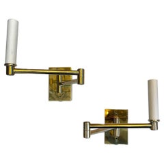 Pair of Midcentury Swivel Arm Sconces