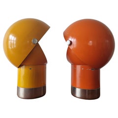 Paar Mid-Century-Tischlampen Astronaut, Space Age, 1970er Jahre