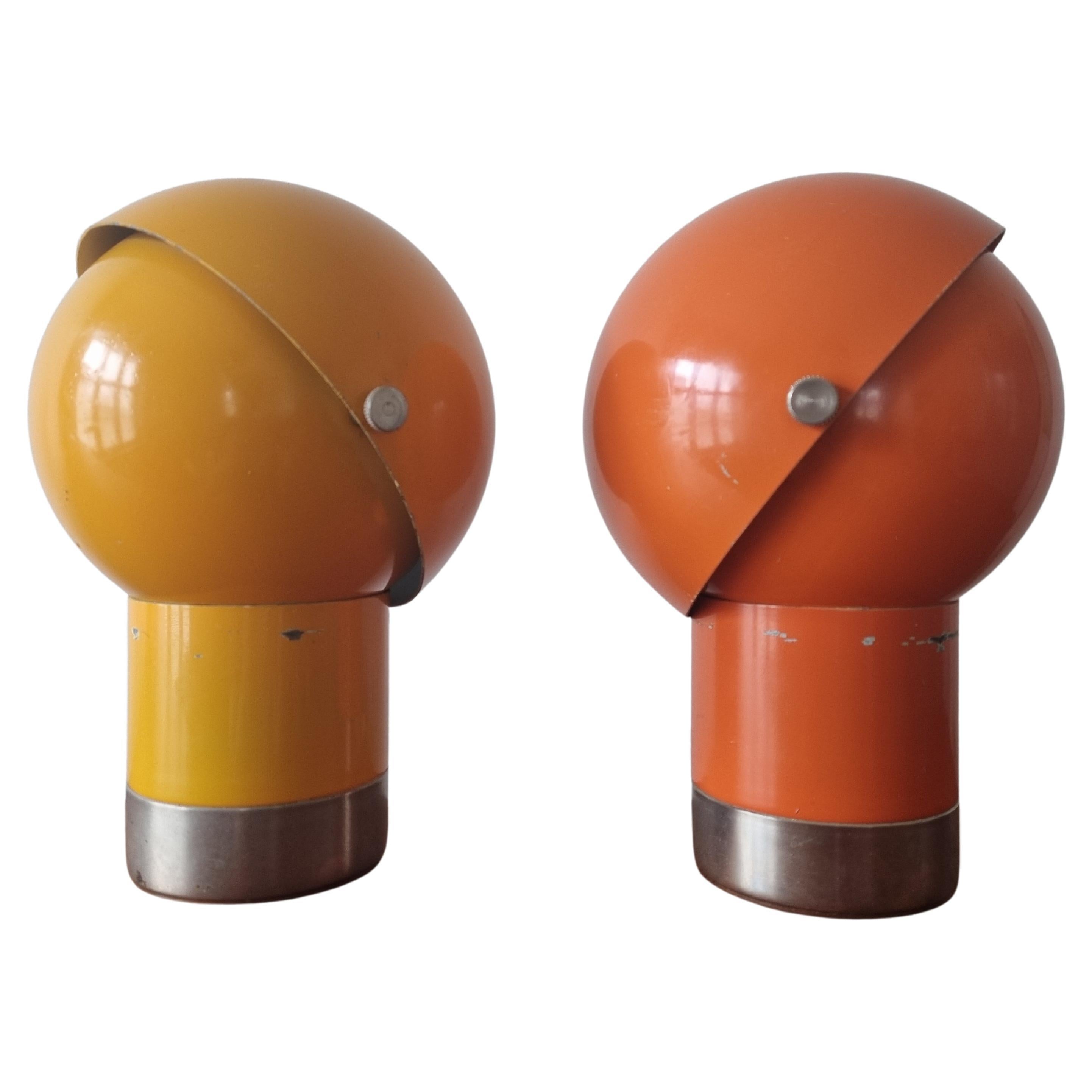 Mid-Century Modern Pair of Midcentury Table Lamps Astronaut, Space Age, 1970s