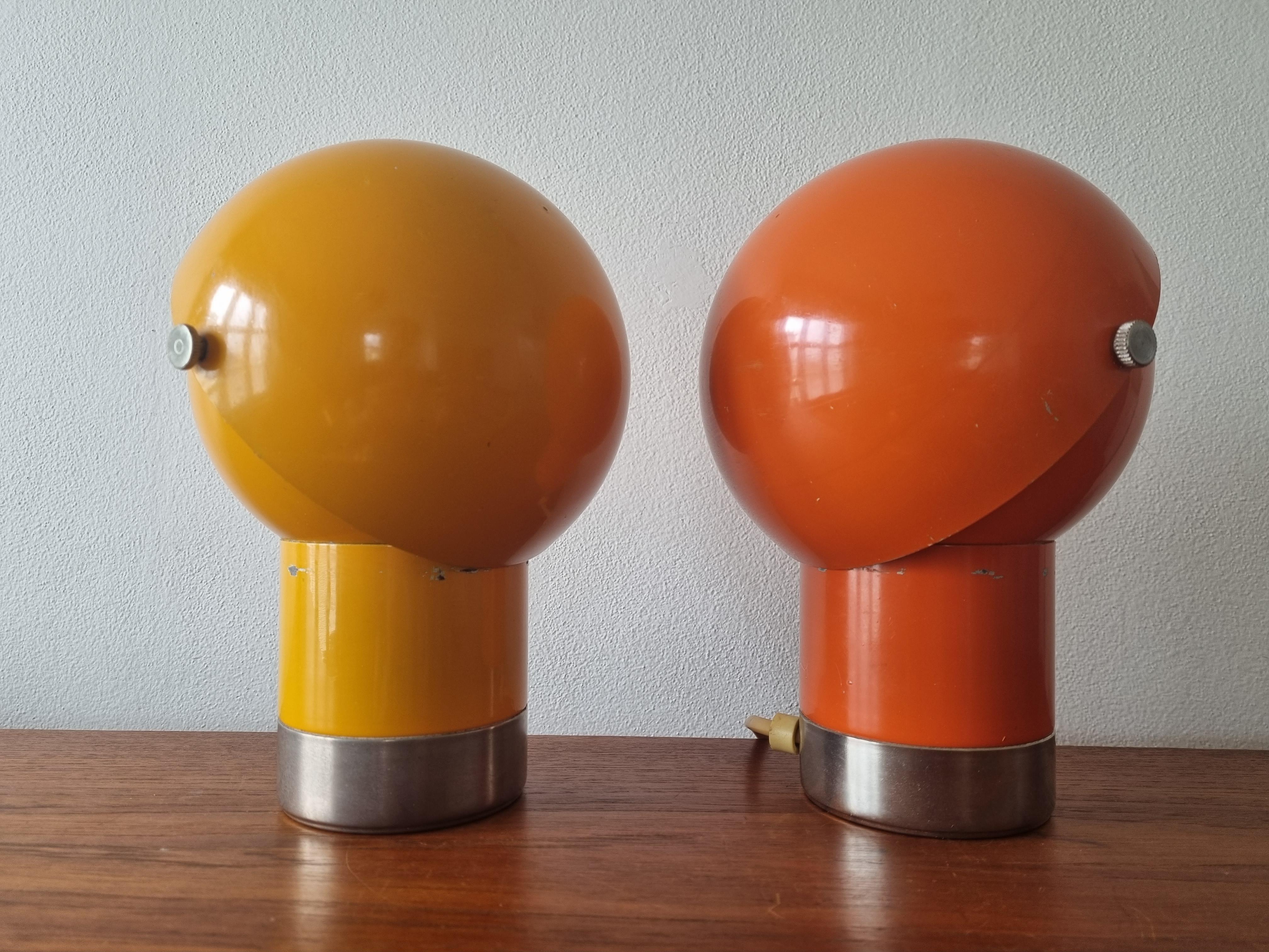 Late 20th Century Pair of Midcentury Table Lamps Astronaut, Space Age, 1970s