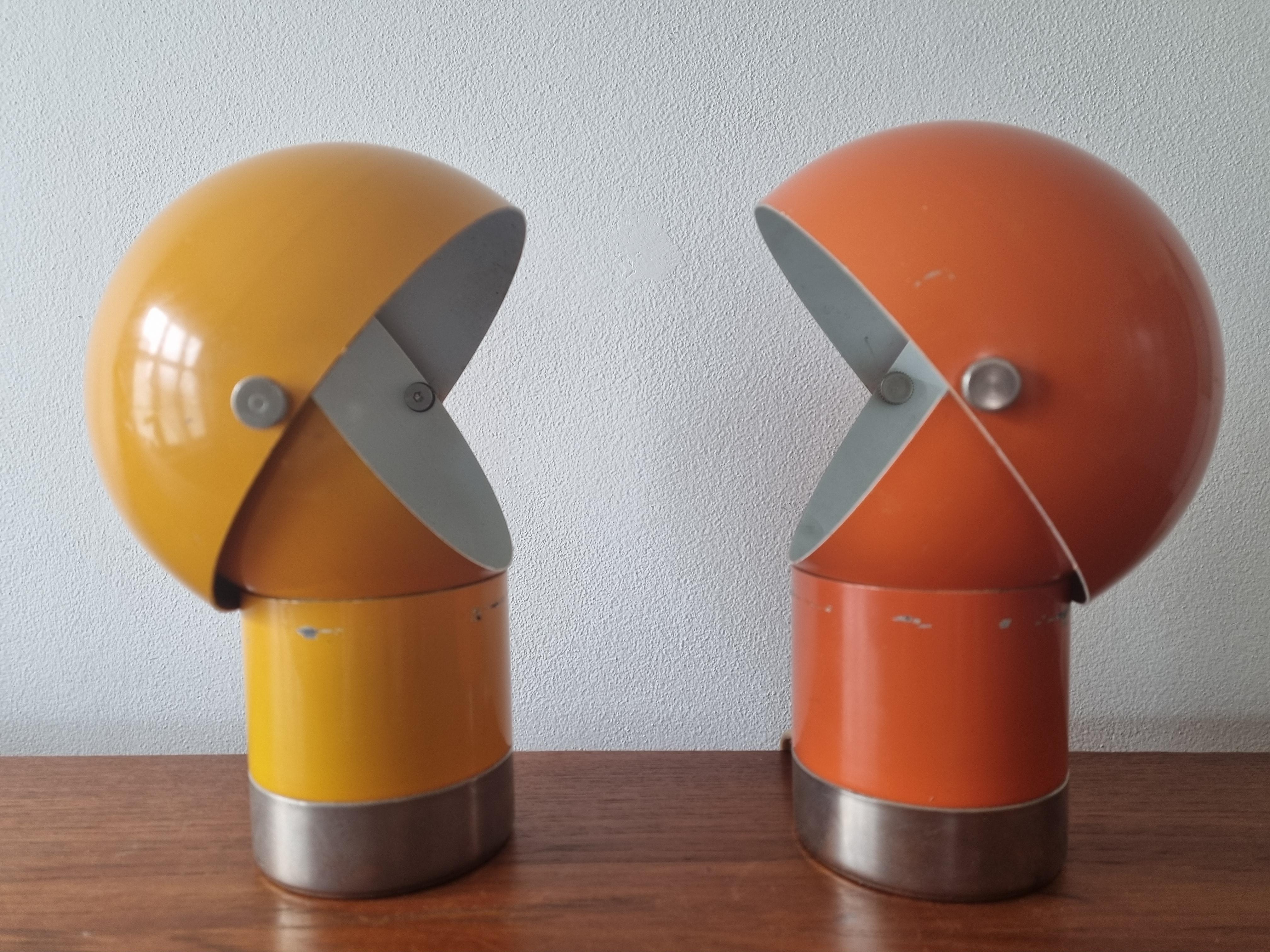 Pair of Midcentury Table Lamps Astronaut, Space Age, 1970s 1