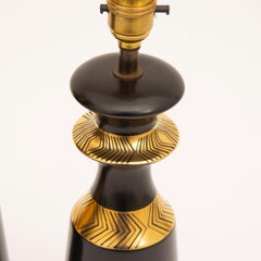 Pair of Midcentury Table Lamps by Crown Devon Memphis Range