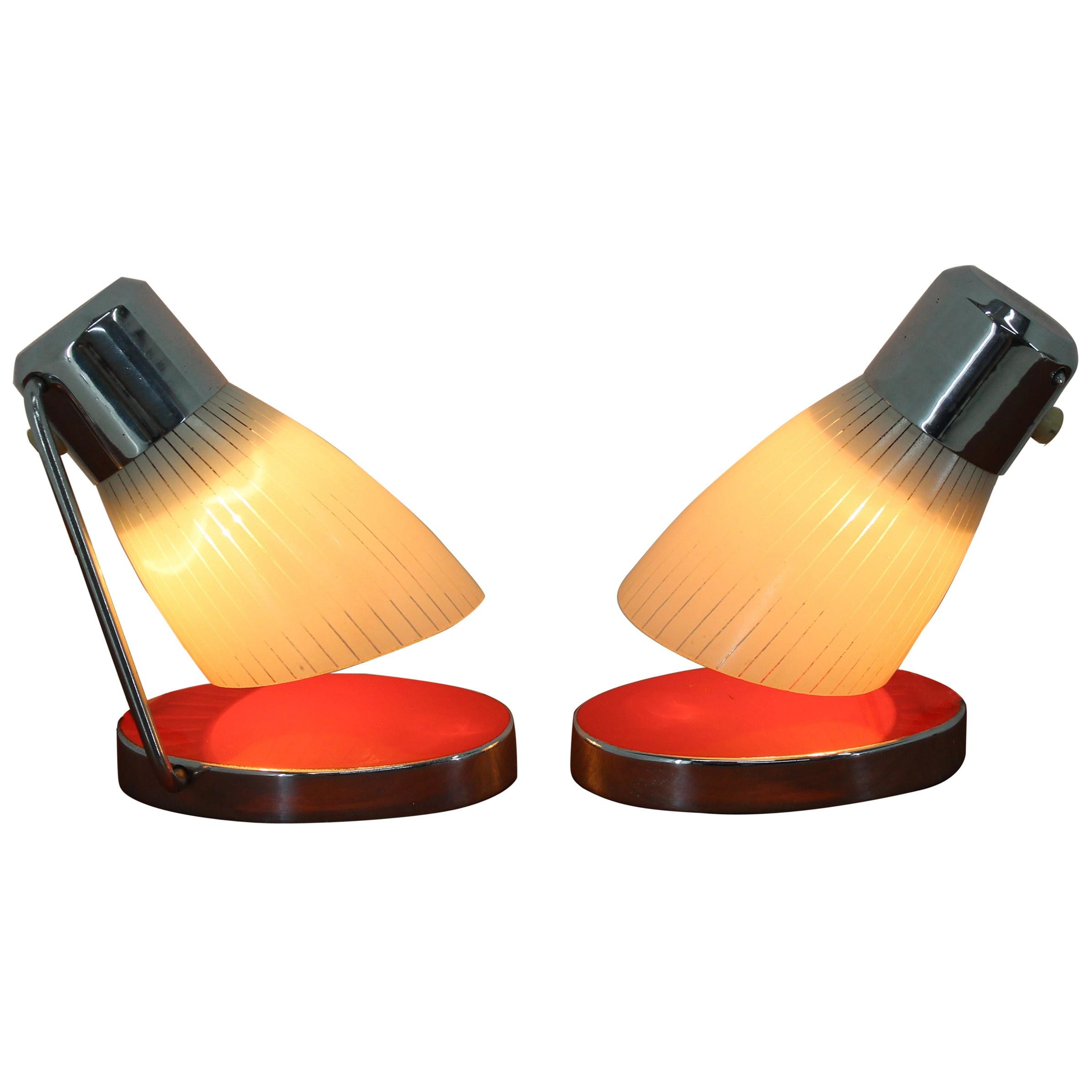 Pair of Midcentury Table Lamps by Drupol, 1960s