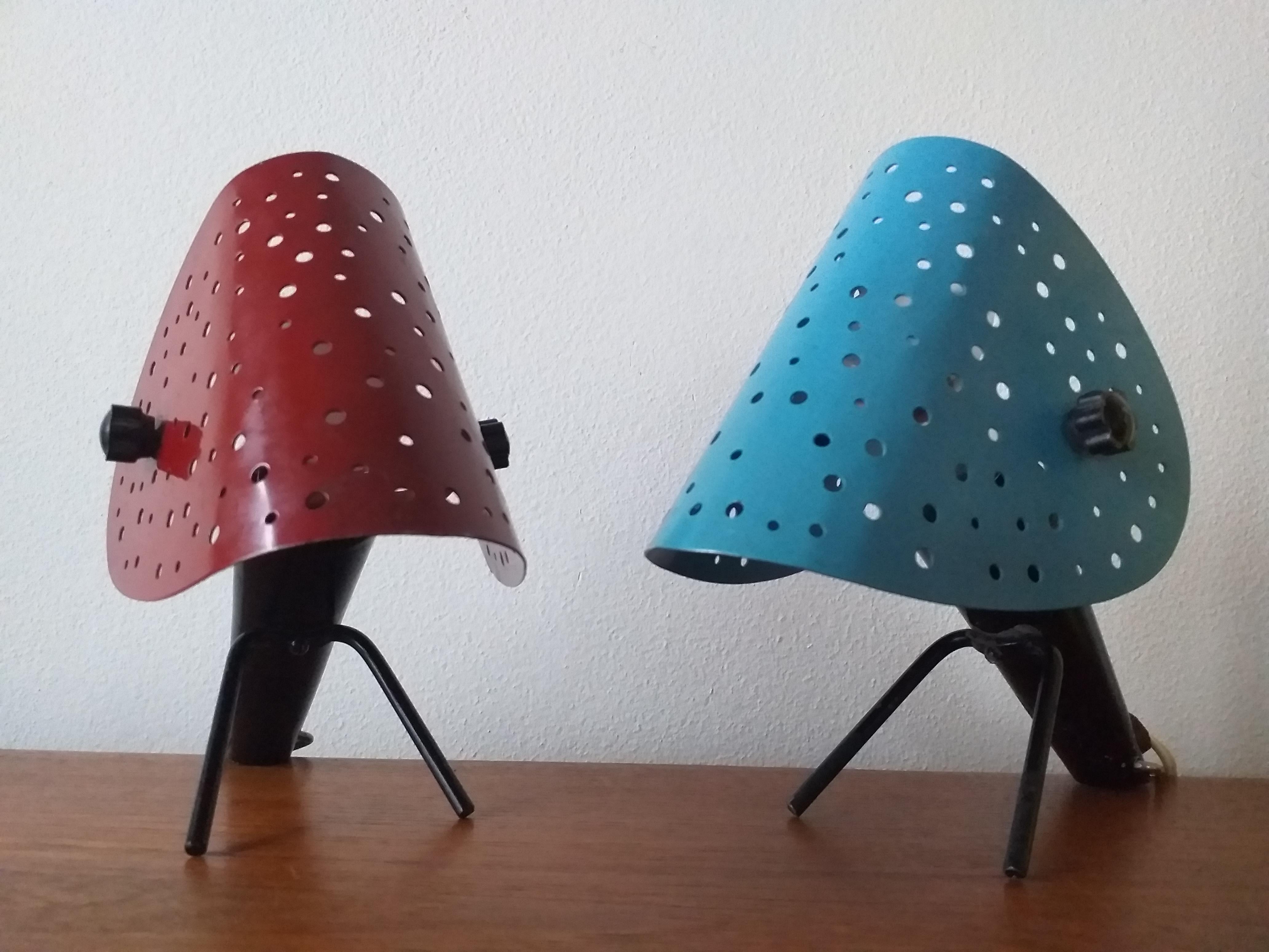 Pair of Midcentury Table Lamps by Ernst Igl for Hillebrand, 1950s For Sale 4