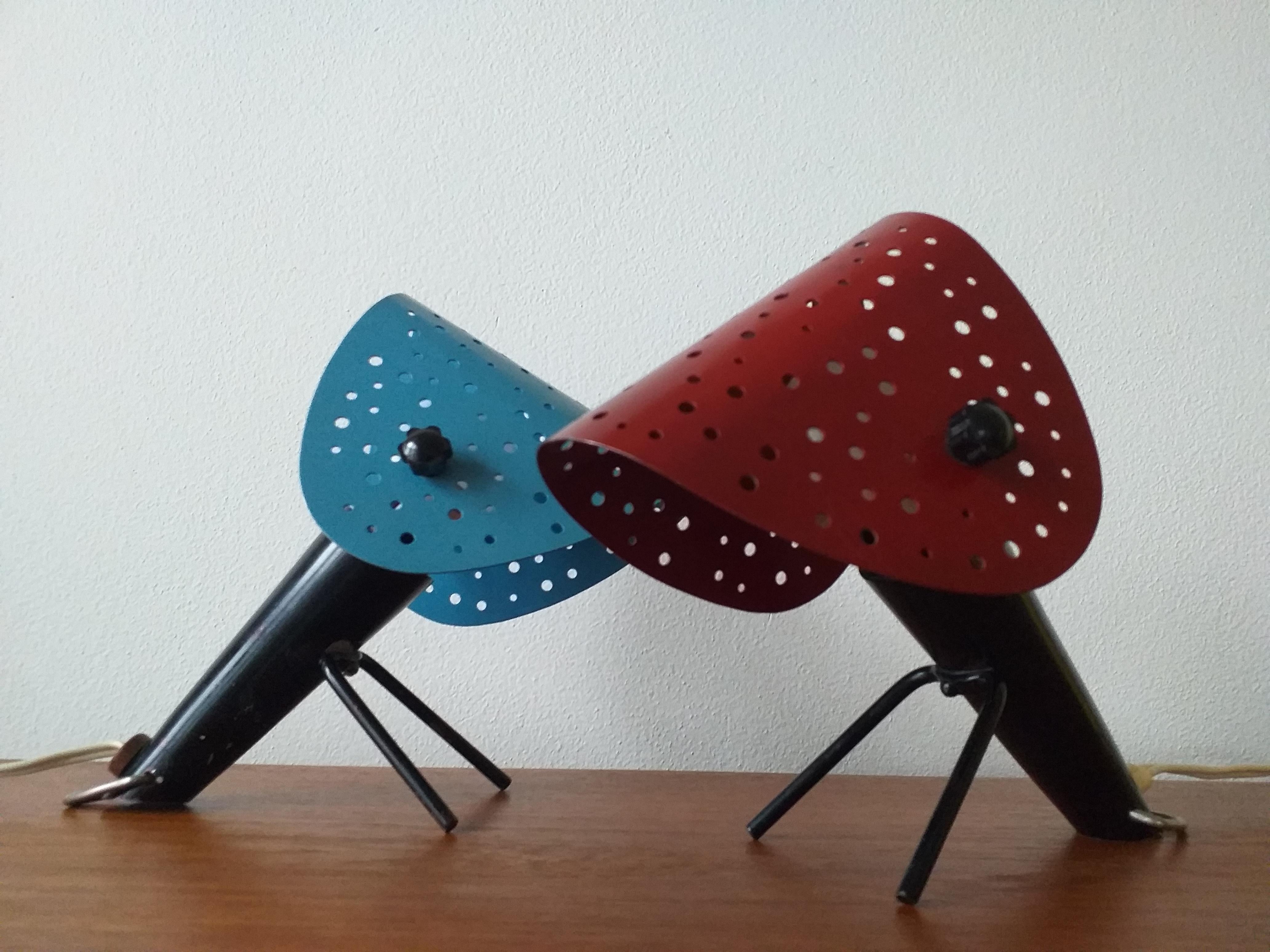 Pair of Midcentury Table Lamps by Ernst Igl for Hillebrand, 1950s In Good Condition For Sale In Praha, CZ
