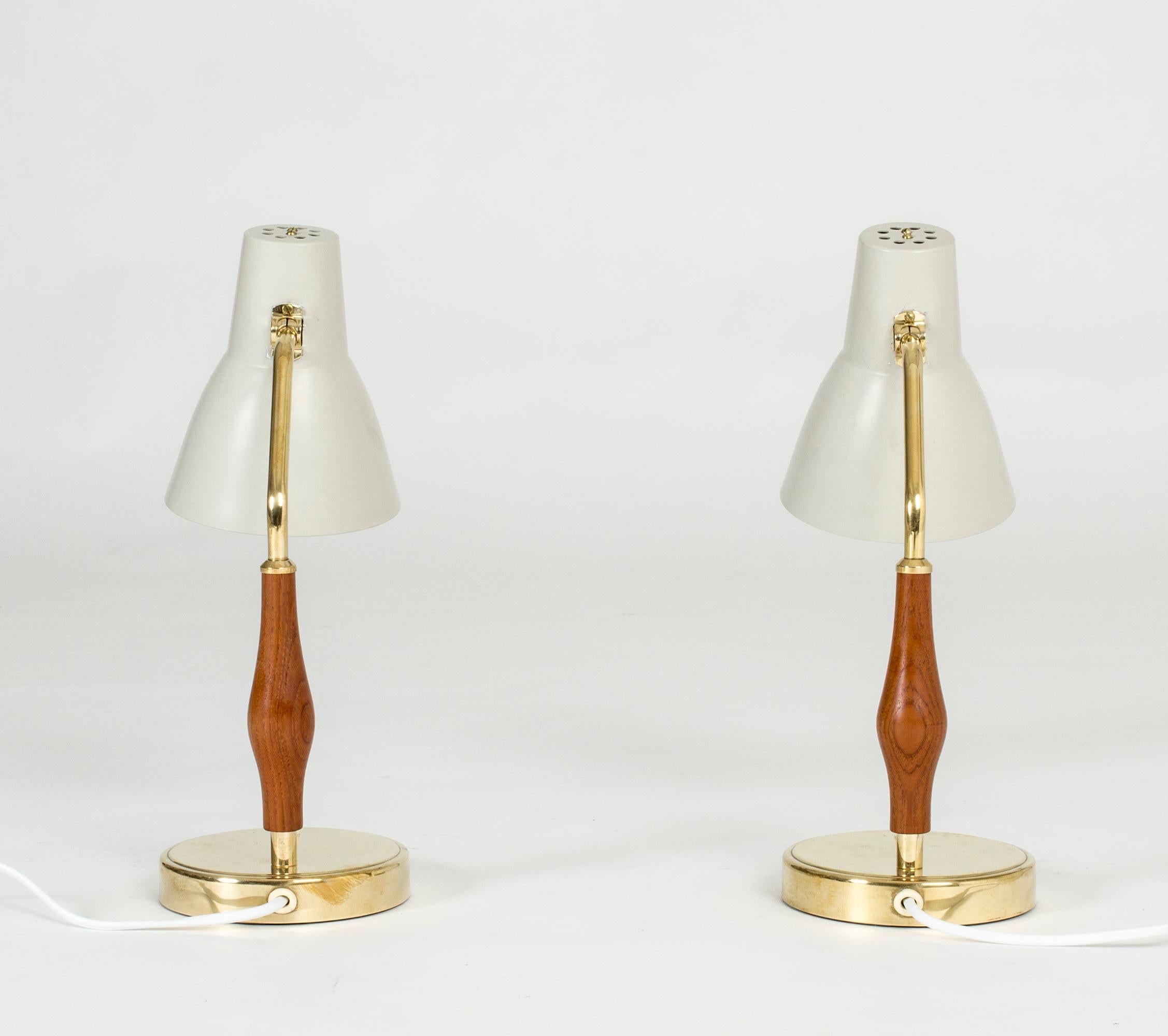 Scandinavian Modern Pair of Midcentury Table Lamps by Hans Bergström