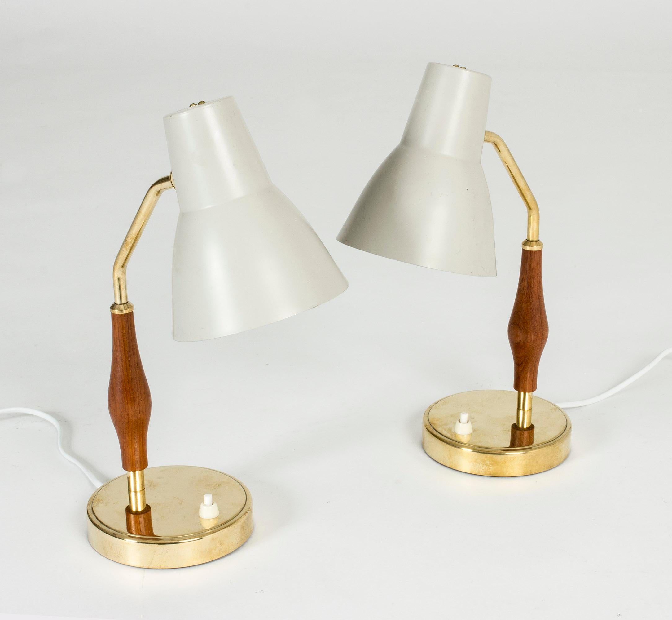 Swedish Pair of Midcentury Table Lamps by Hans Bergström