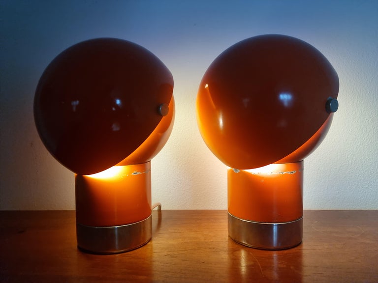 Pair of Mid-Century Table Lamps Designed by Pavel Grus, Kamenicky Senov, 1960s For Sale 2