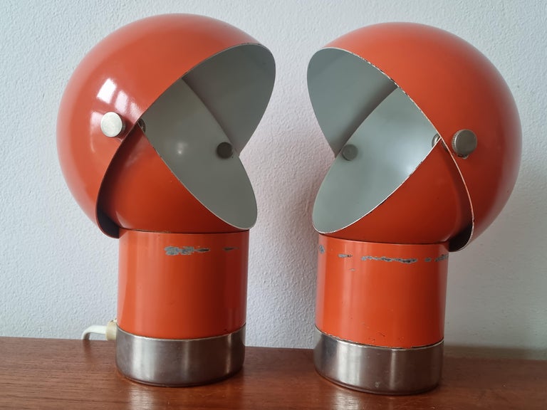 Mid-20th Century Pair of Mid-Century Table Lamps Designed by Pavel Grus, Kamenicky Senov, 1960s For Sale