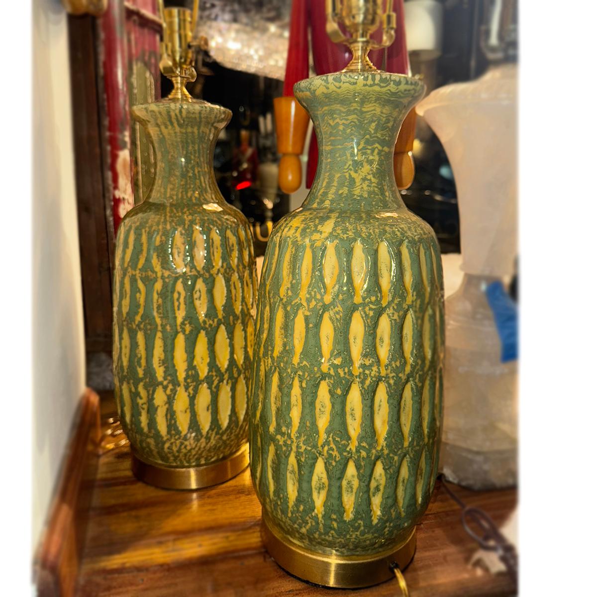 Milieu du XXe siècle Paire de lampes de table du milieu du siècle en vente