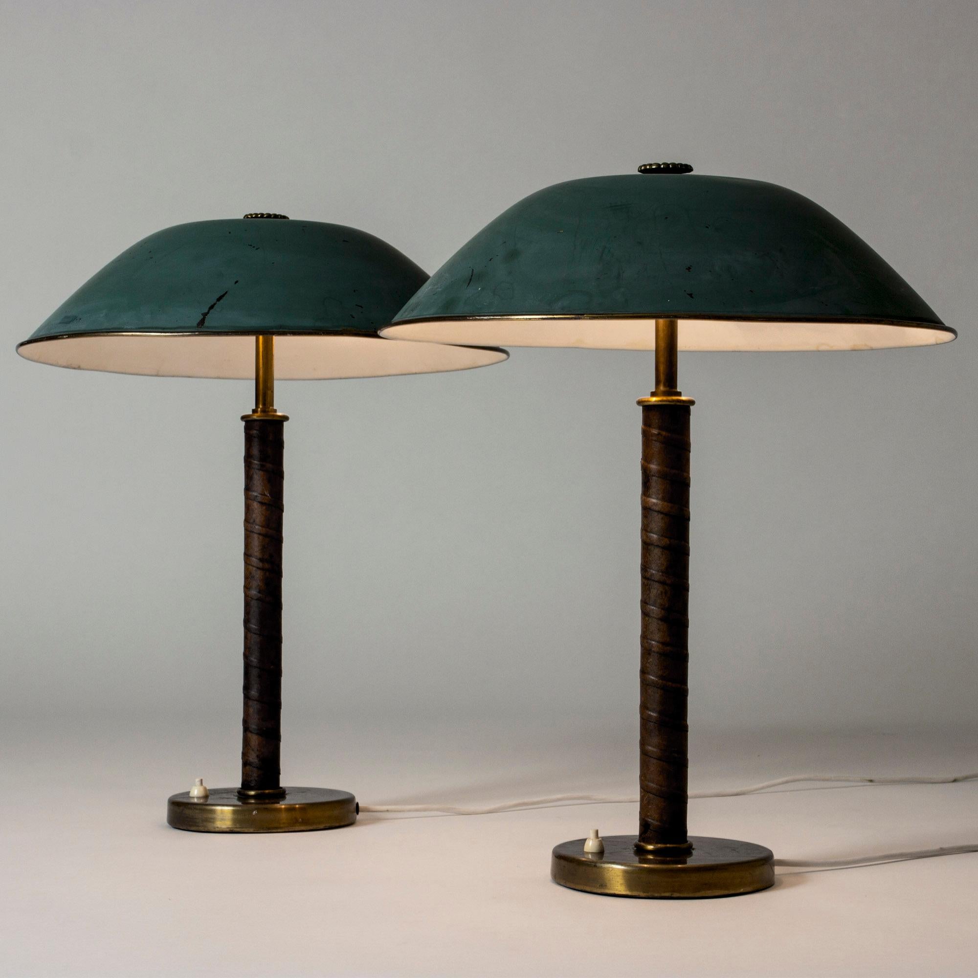 Pair of Midcentury Table Lamps from NK, Sweden, 1940s In Good Condition In Stockholm, SE