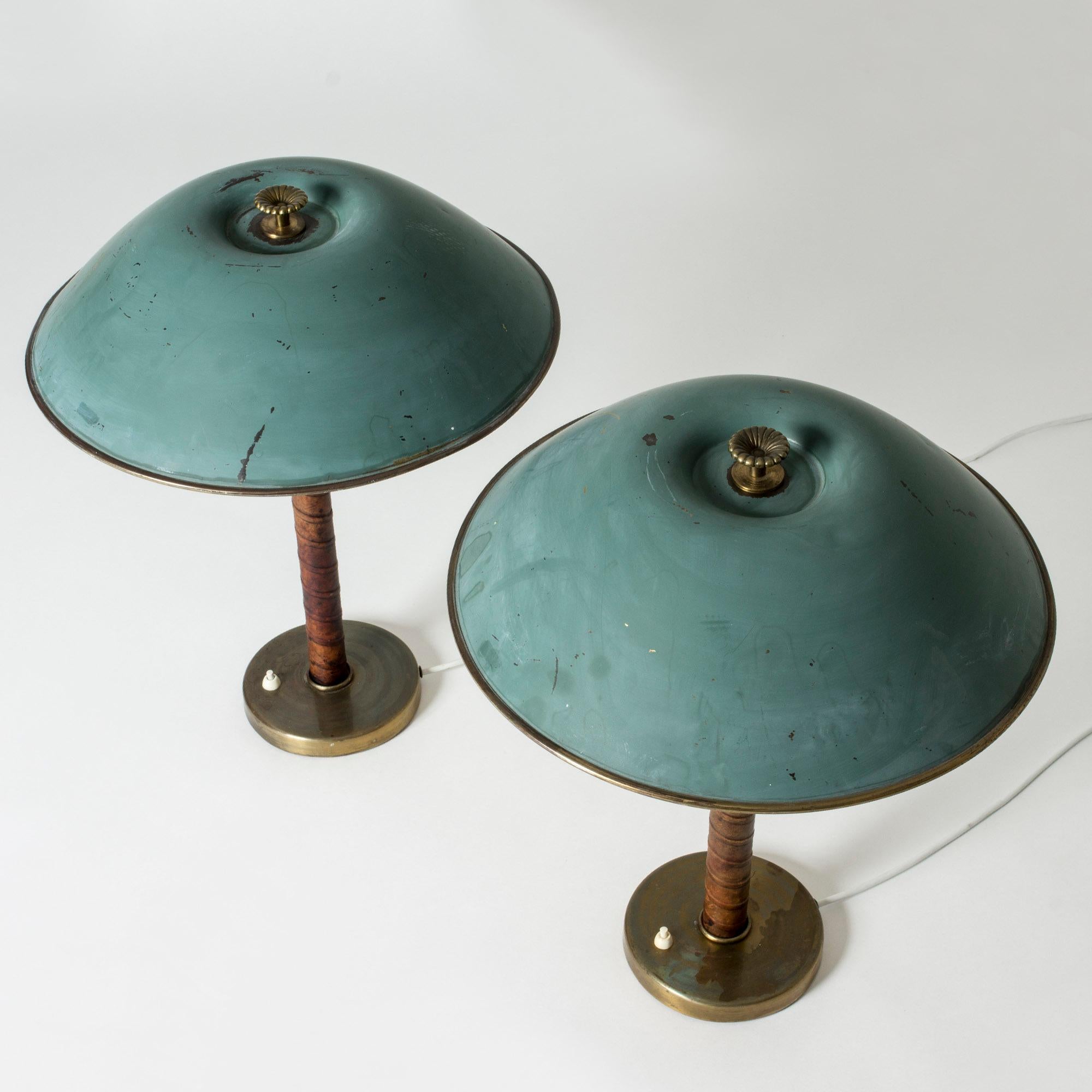Mid-20th Century Pair of Midcentury Table Lamps from NK, Sweden, 1940s