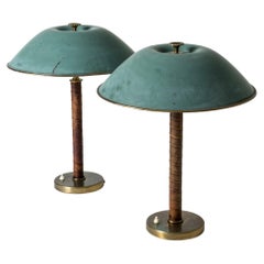 Pair of Midcentury Table Lamps from NK, Sweden, 1940s