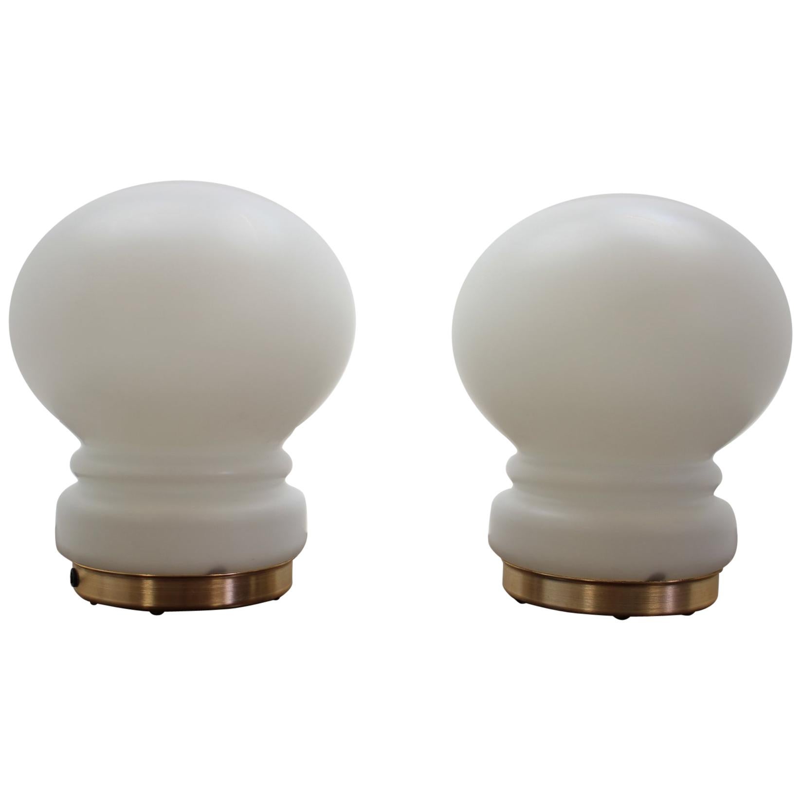 Pair of Midcentury Table Lamps from Valasske Mezirici / Karel Volf, 1970s