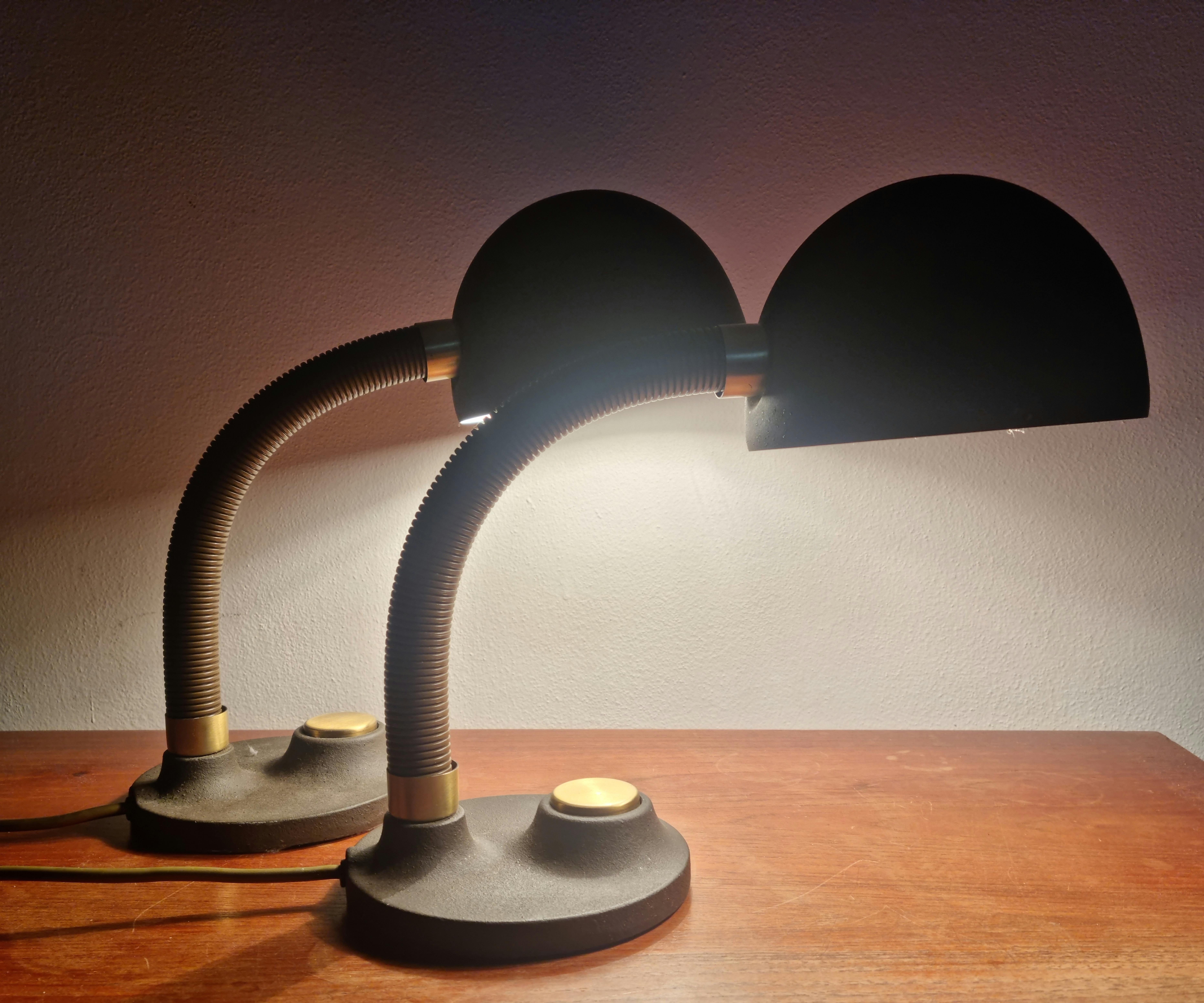 Pair of Midcentury Table Lamps Hillebrand, Germany, 1970s For Sale 4