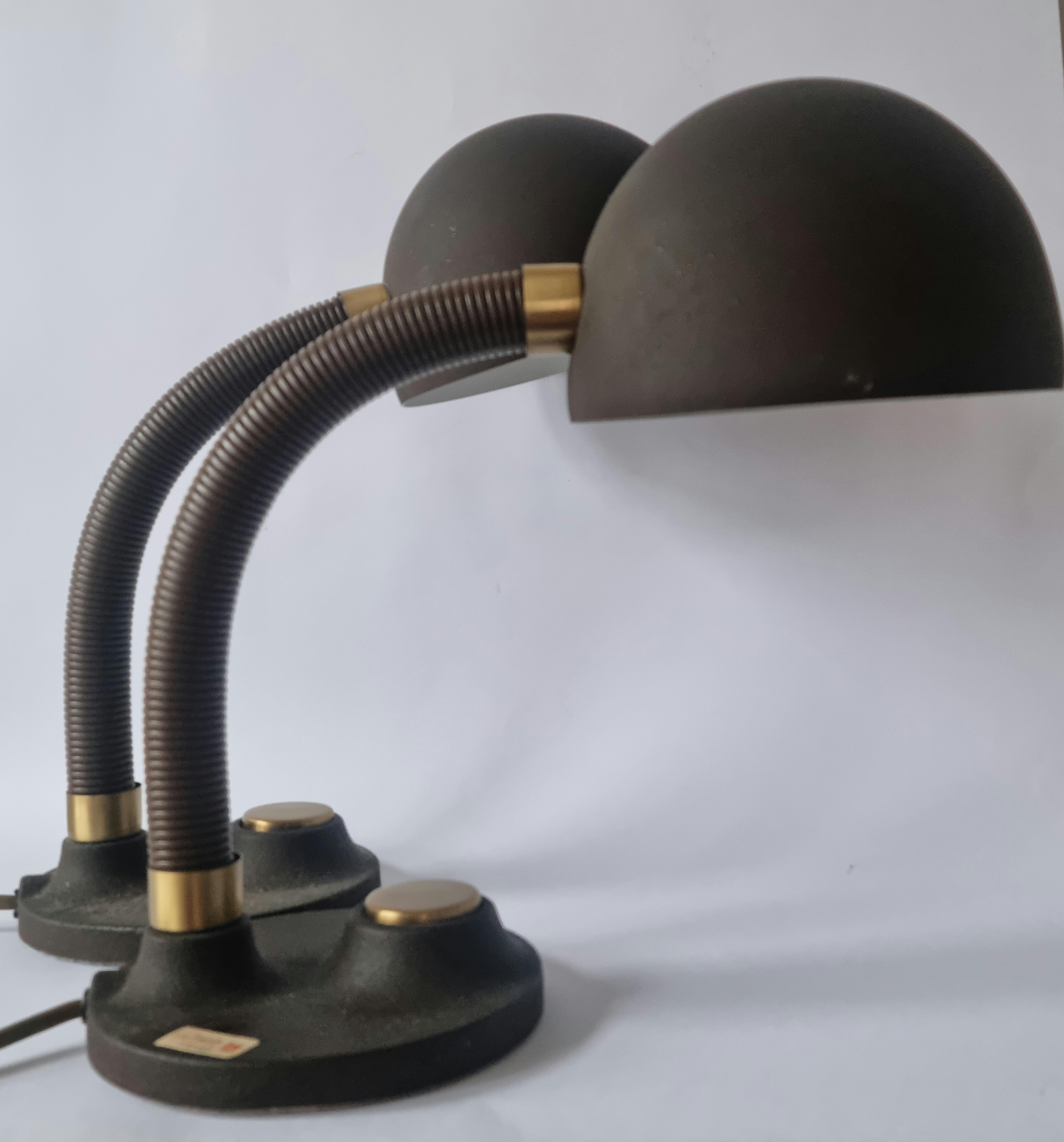 Pair of Midcentury Table Lamps Hillebrand, Germany, 1970s For Sale 5