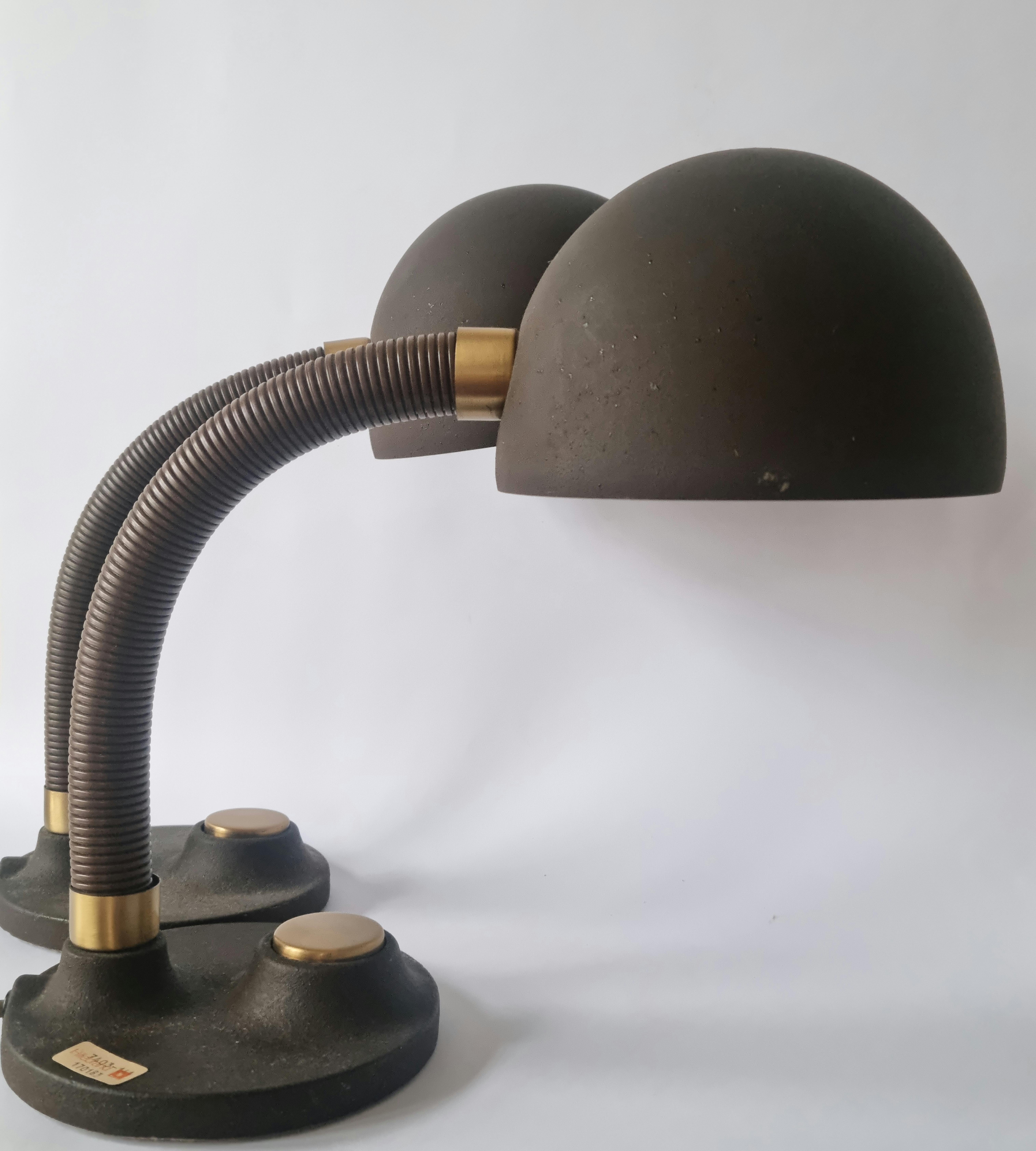 Pair of Midcentury Table Lamps Hillebrand, Germany, 1970s For Sale 9