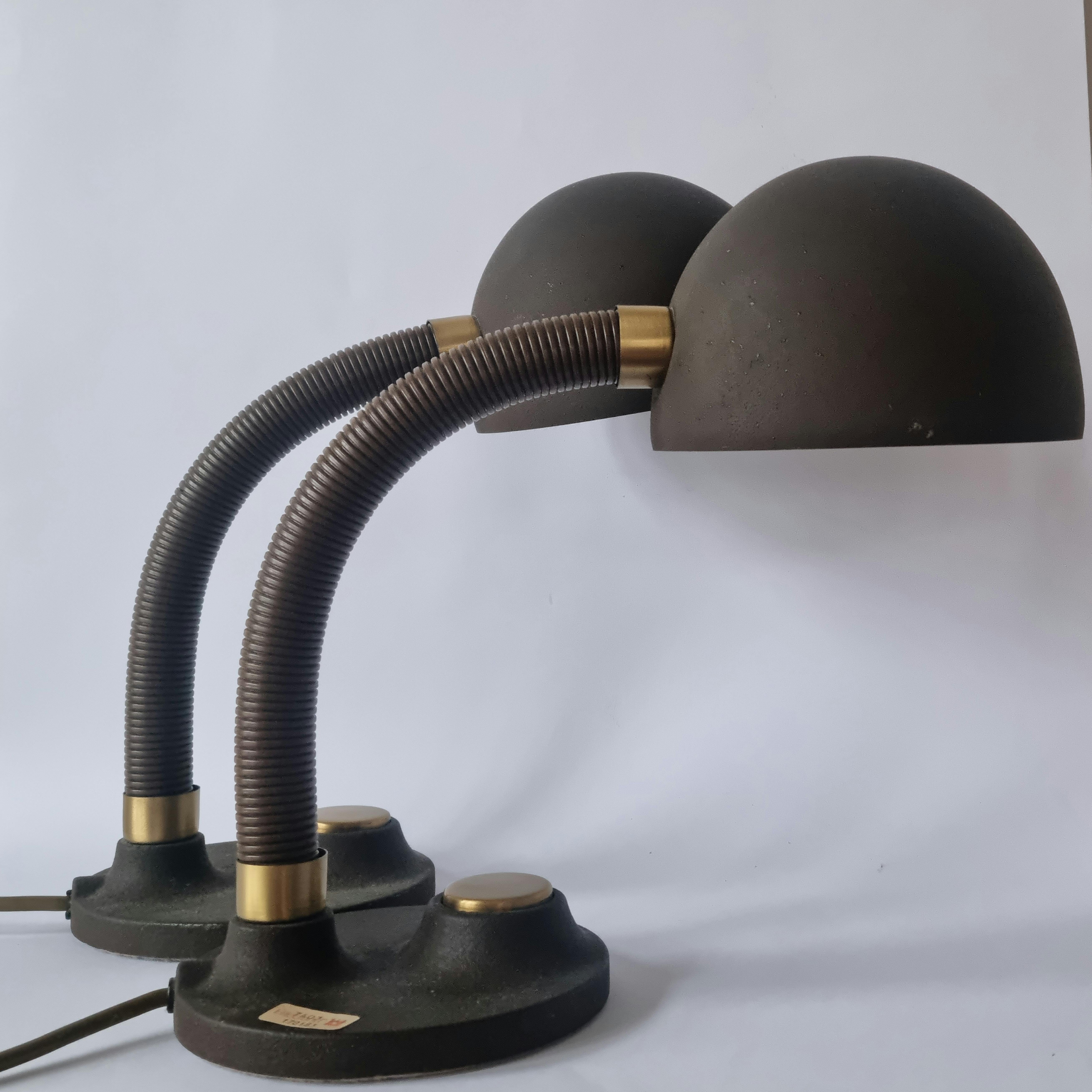 Pair of Midcentury Table Lamps Hillebrand, Germany, 1970s For Sale 10