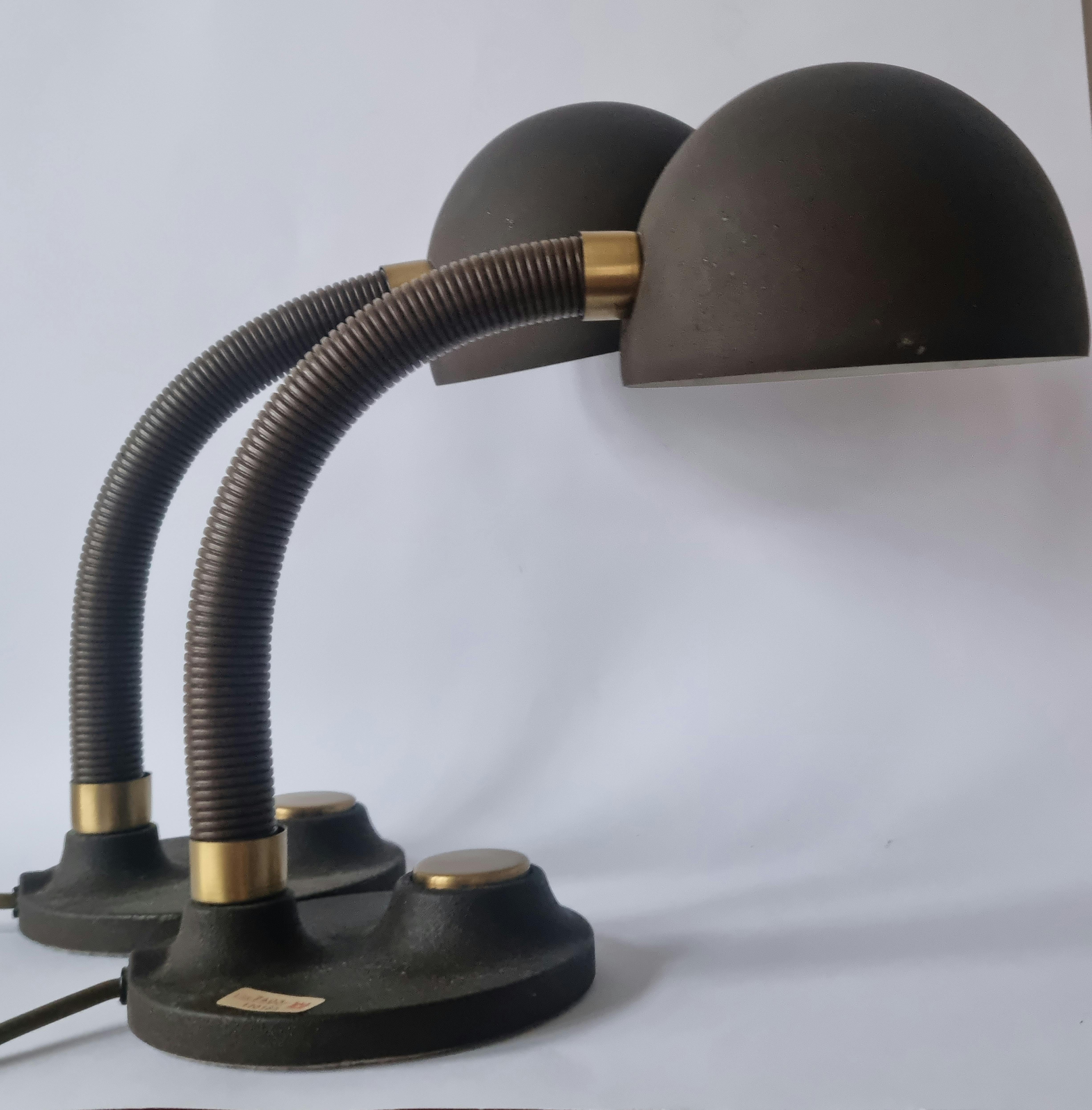Pair of Midcentury Table Lamps Hillebrand, Germany, 1970s For Sale 11