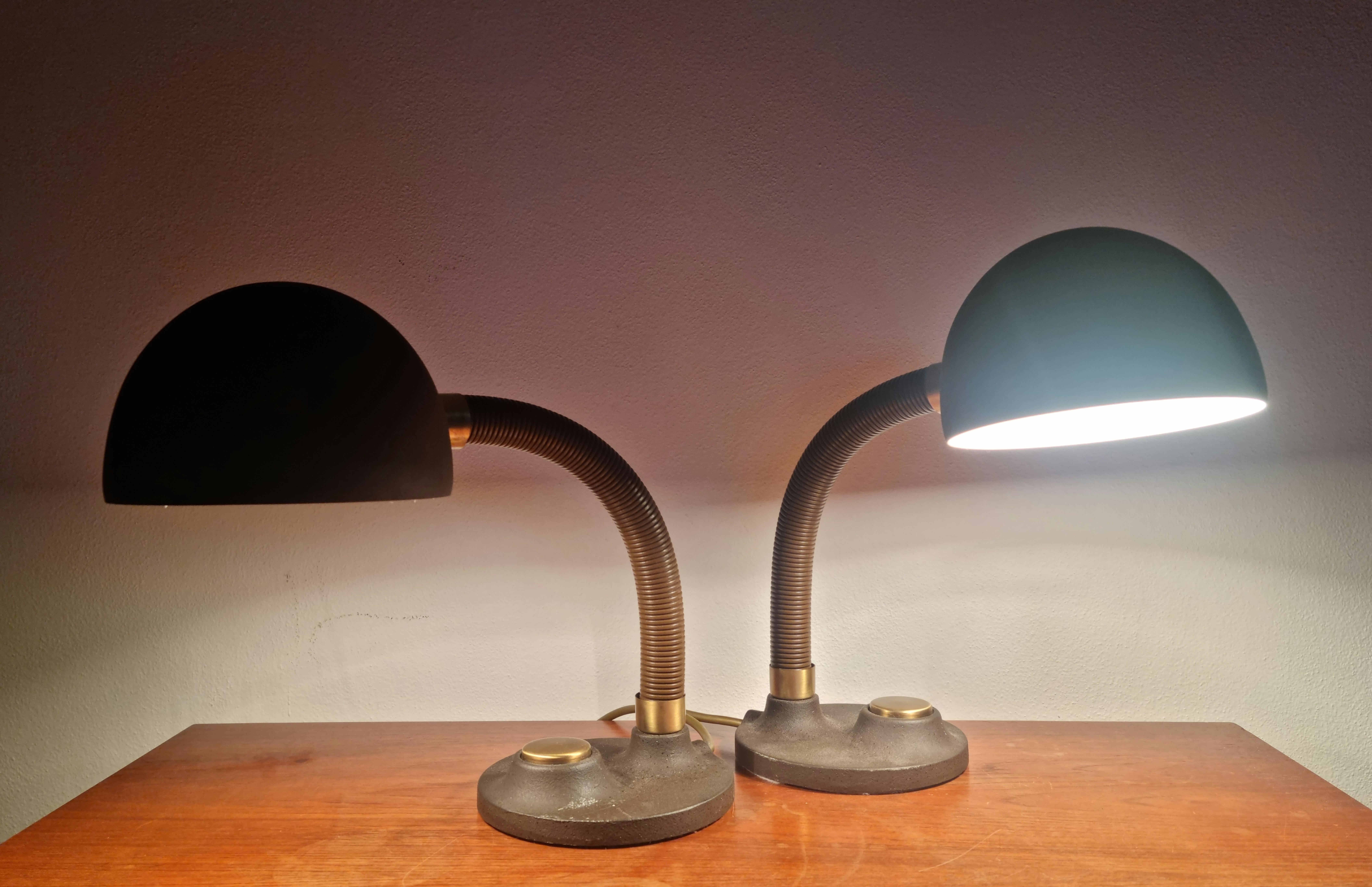 Mid-Century Modern Pair of Midcentury Table Lamps Hillebrand, Germany, 1970s For Sale