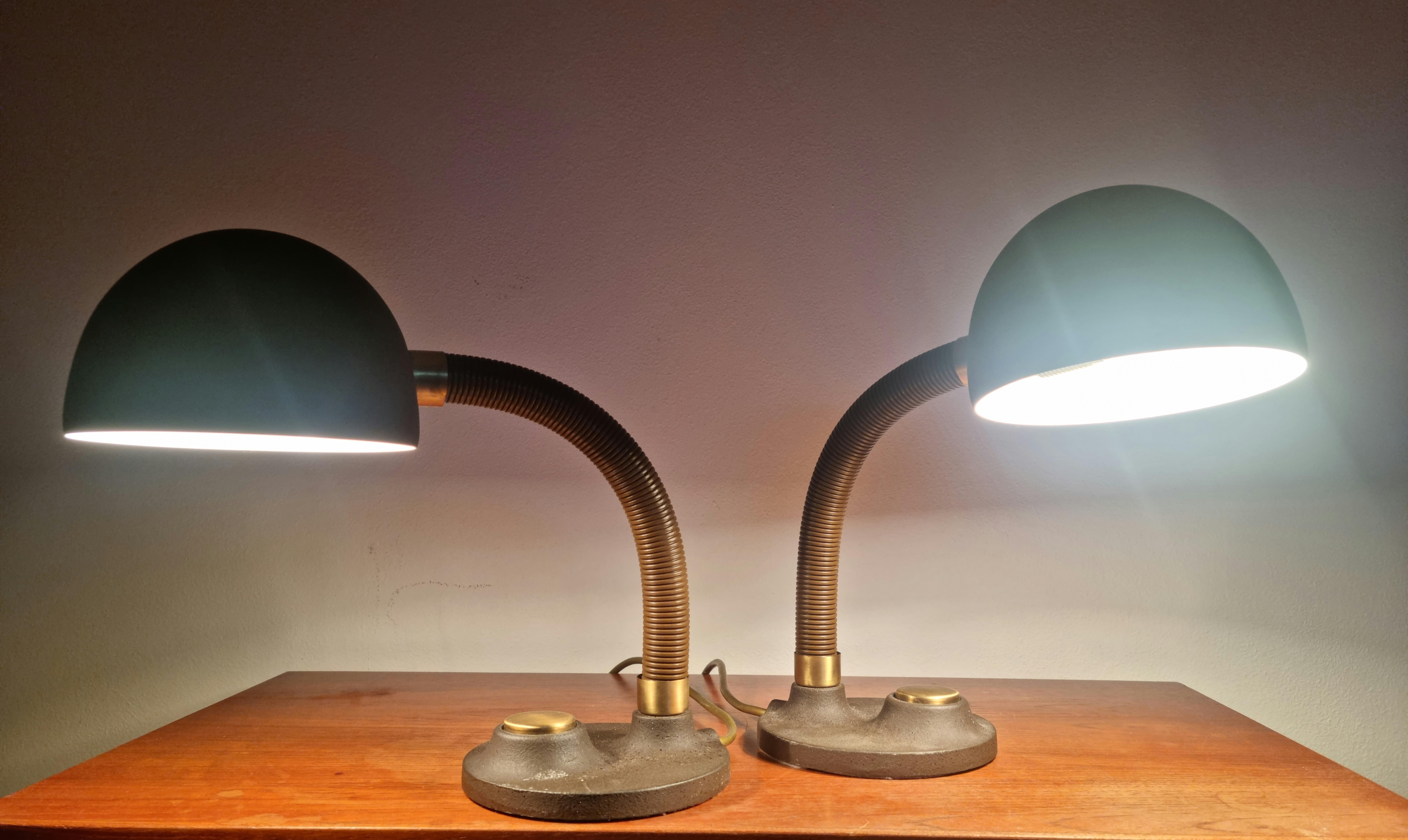 Pair of Midcentury Table Lamps Hillebrand, Germany, 1970s In Good Condition For Sale In Praha, CZ