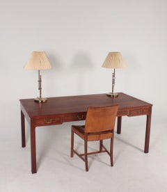 Pair of Midcentury Table Lamps in Brass by Bergboms, Swedish Modern, 1950s