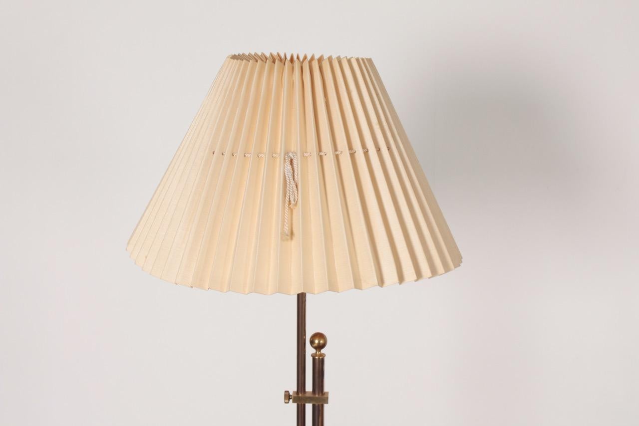 Mid-20th Century Pair of Midcentury Table Lamps in Brass by Bergboms, Swedish Modern, 1950s