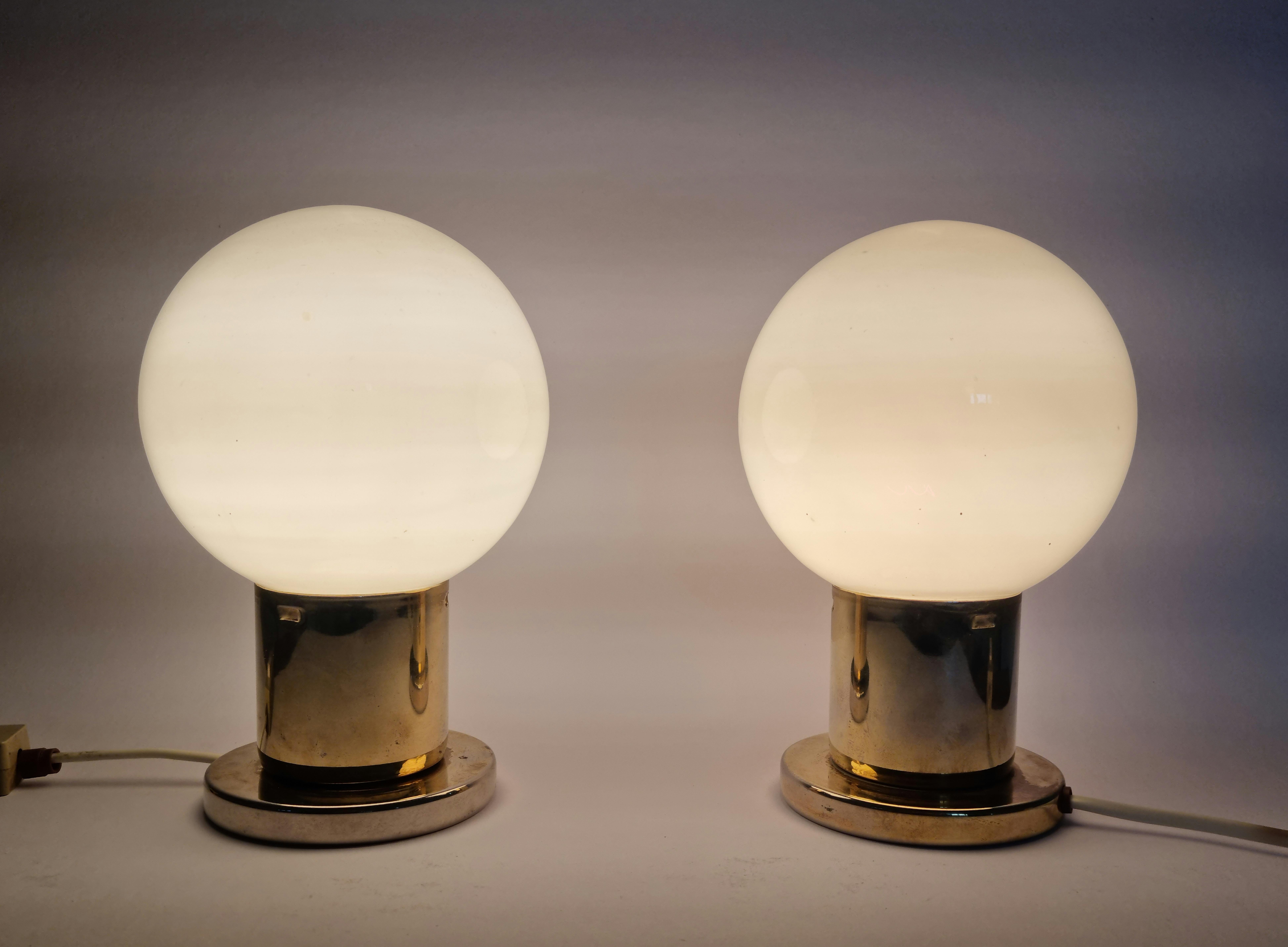 Pair of Mid-Century Table Lamps Kamenicky Senov, 1970s For Sale 3