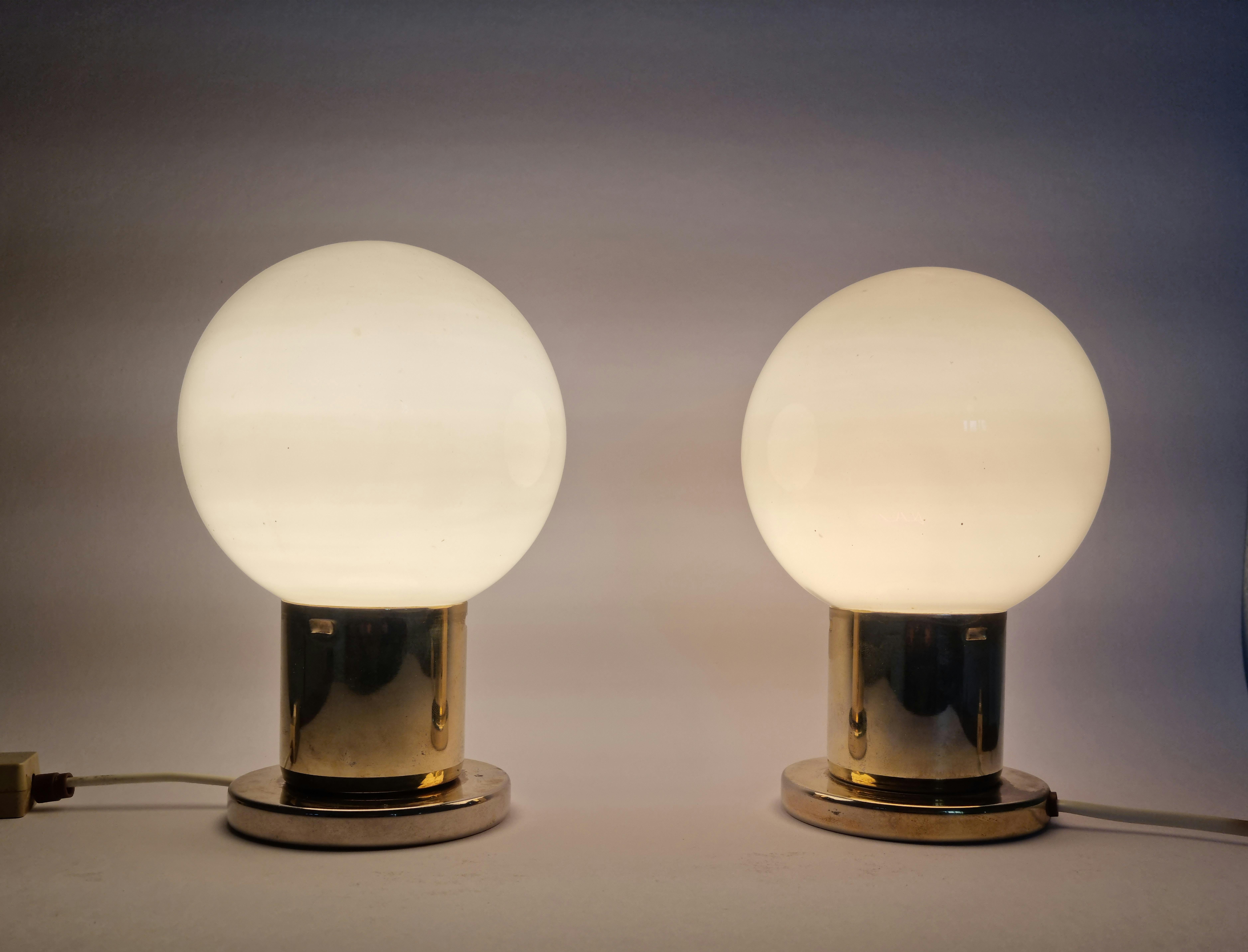 Pair of Mid-Century Table Lamps Kamenicky Senov, 1970s For Sale 4