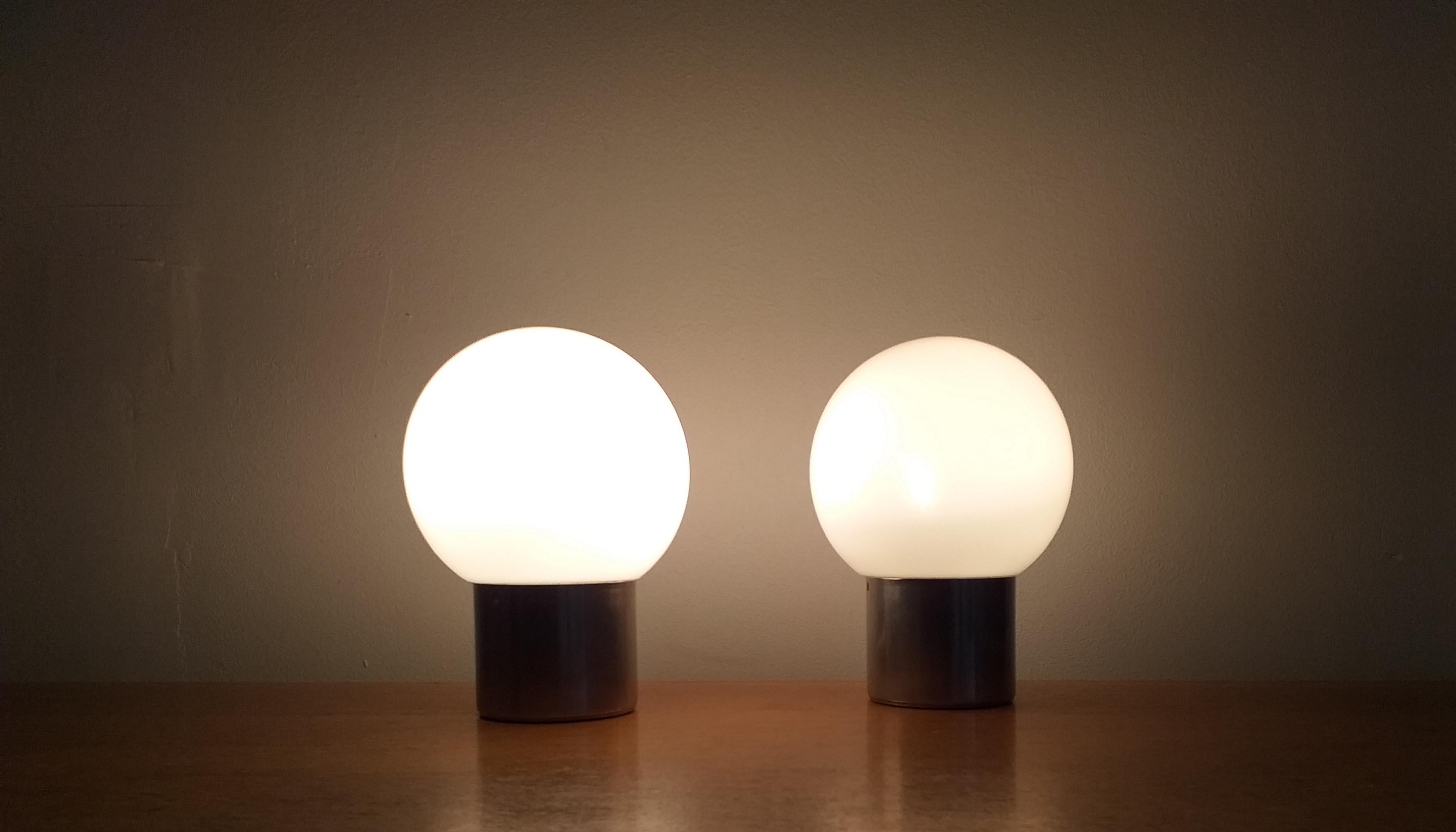 Pair of Midcentury Table Lamps Kamenicky Senov, 1970s For Sale 5