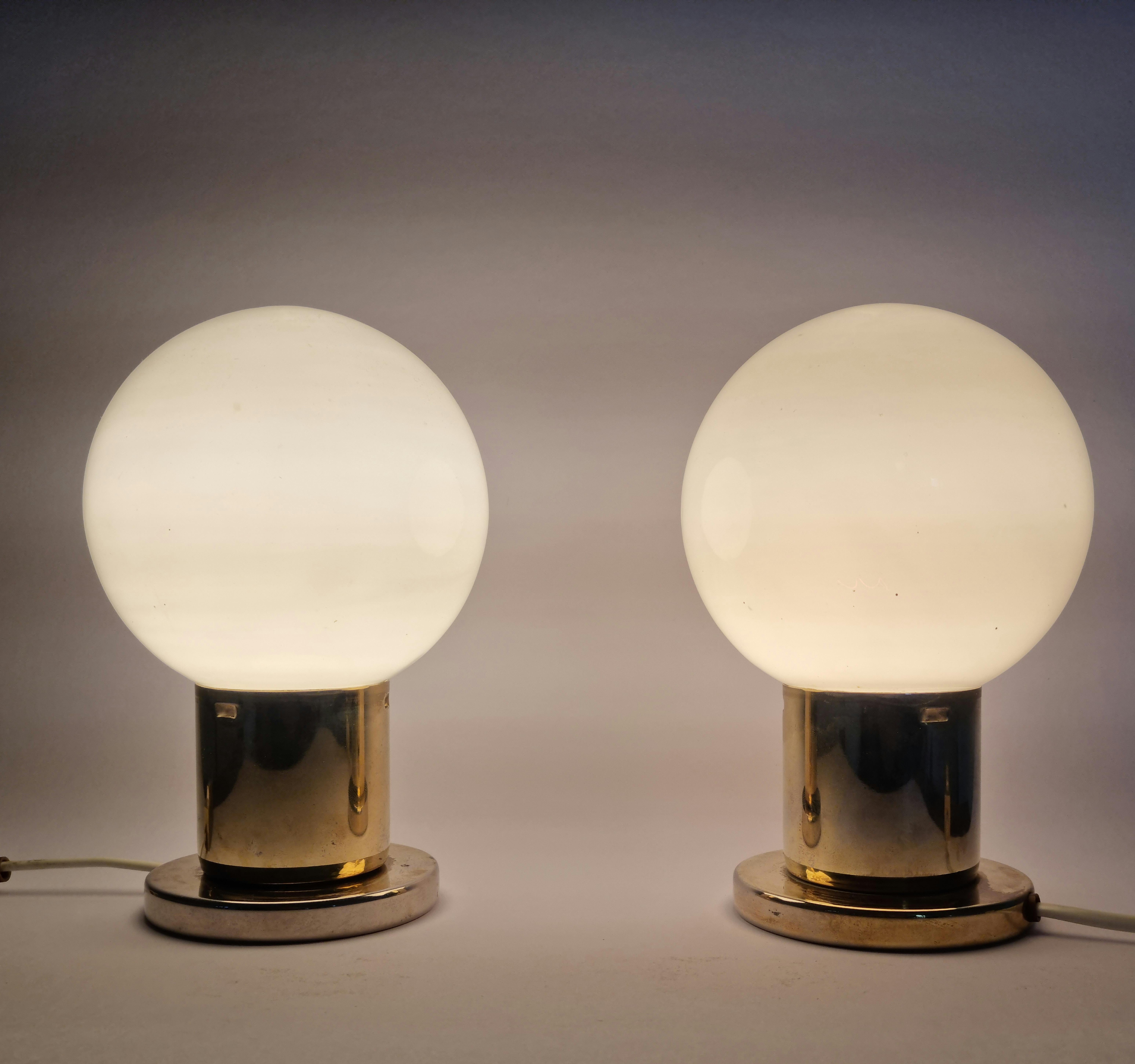 Pair of Mid-Century Table Lamps Kamenicky Senov, 1970s For Sale 6