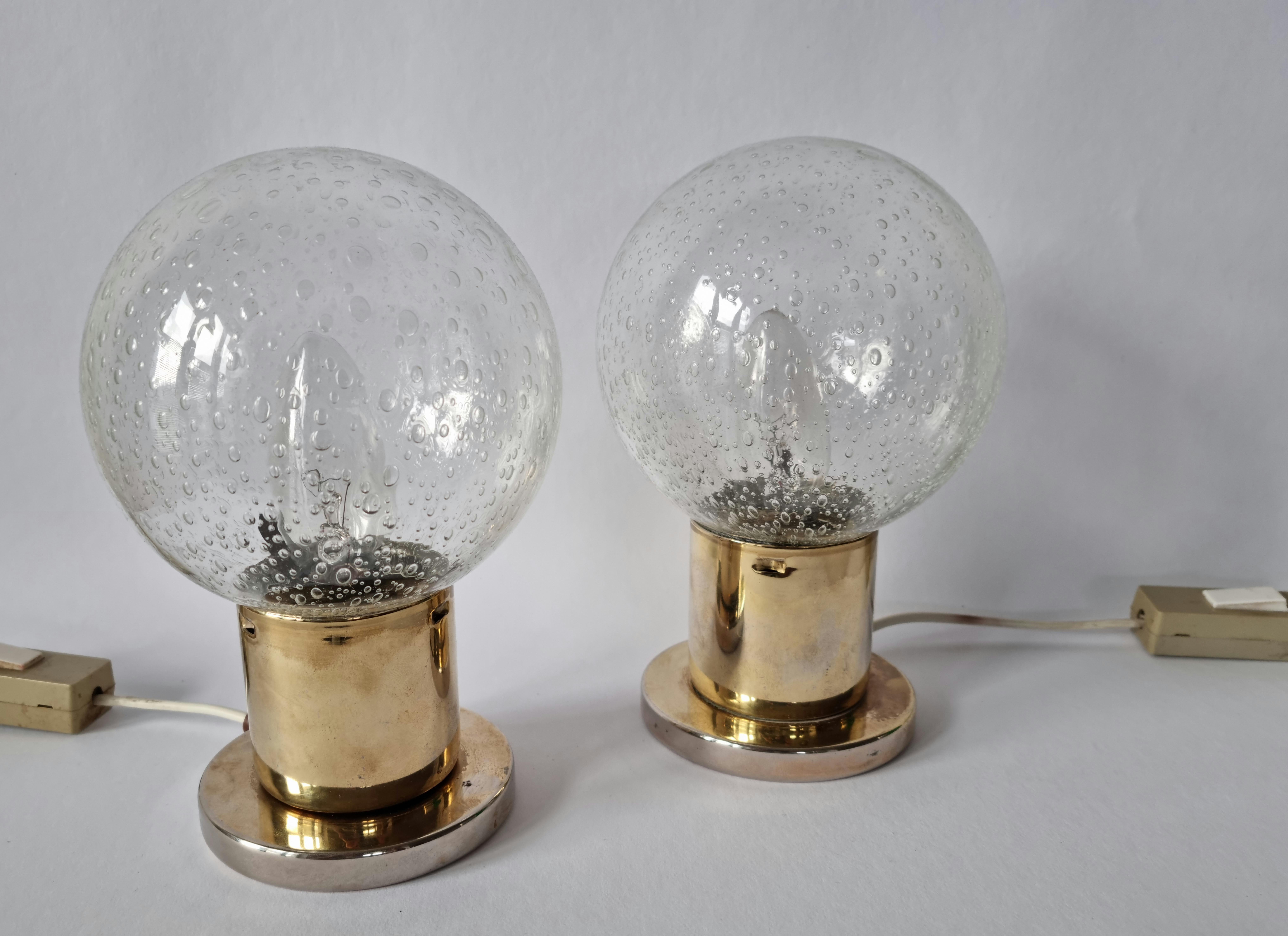 Pair of Midcentury Table Lamps Kamenicky Senov, 1970s For Sale 7