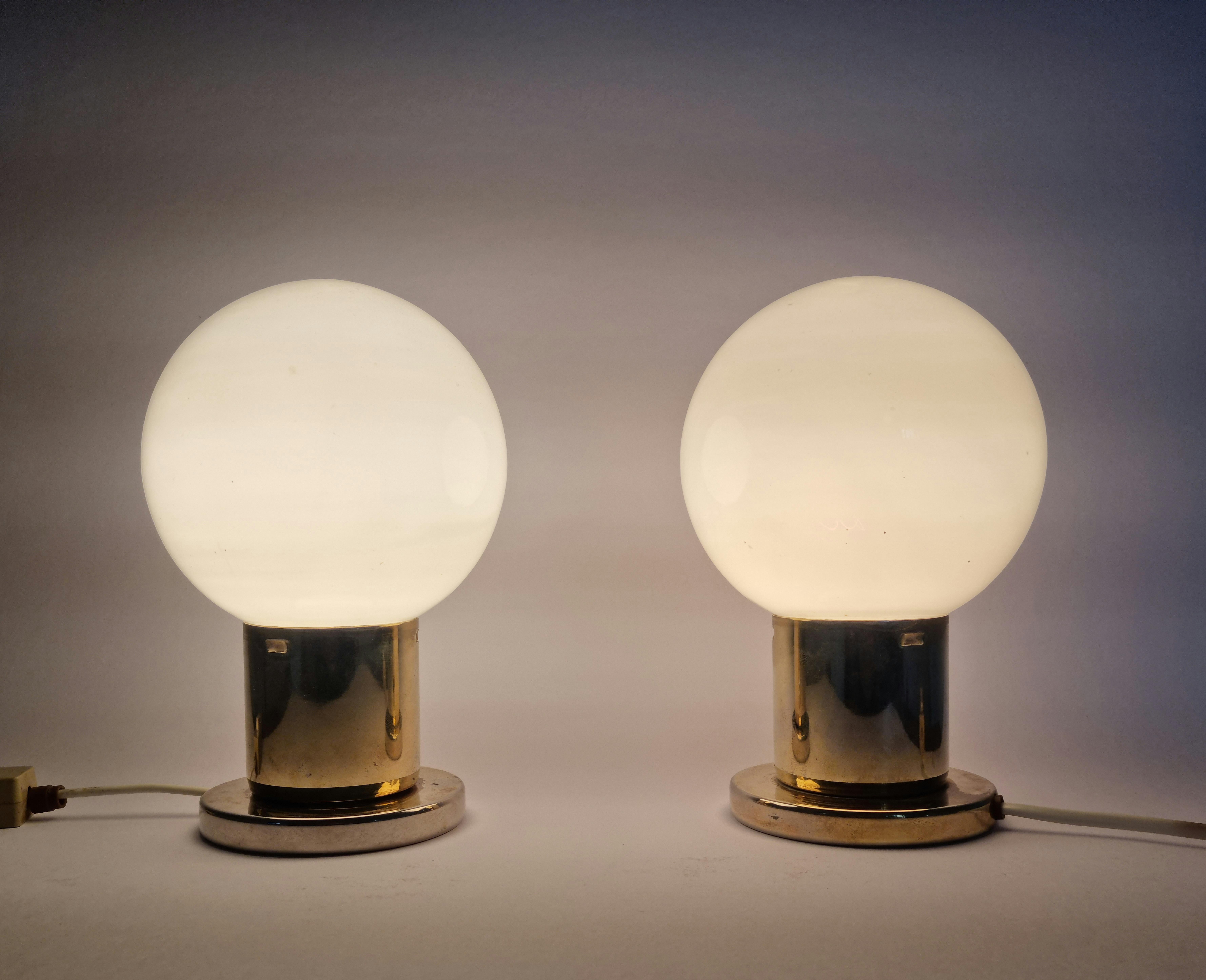 Pair of Mid-Century Table Lamps Kamenicky Senov, 1970s For Sale 7