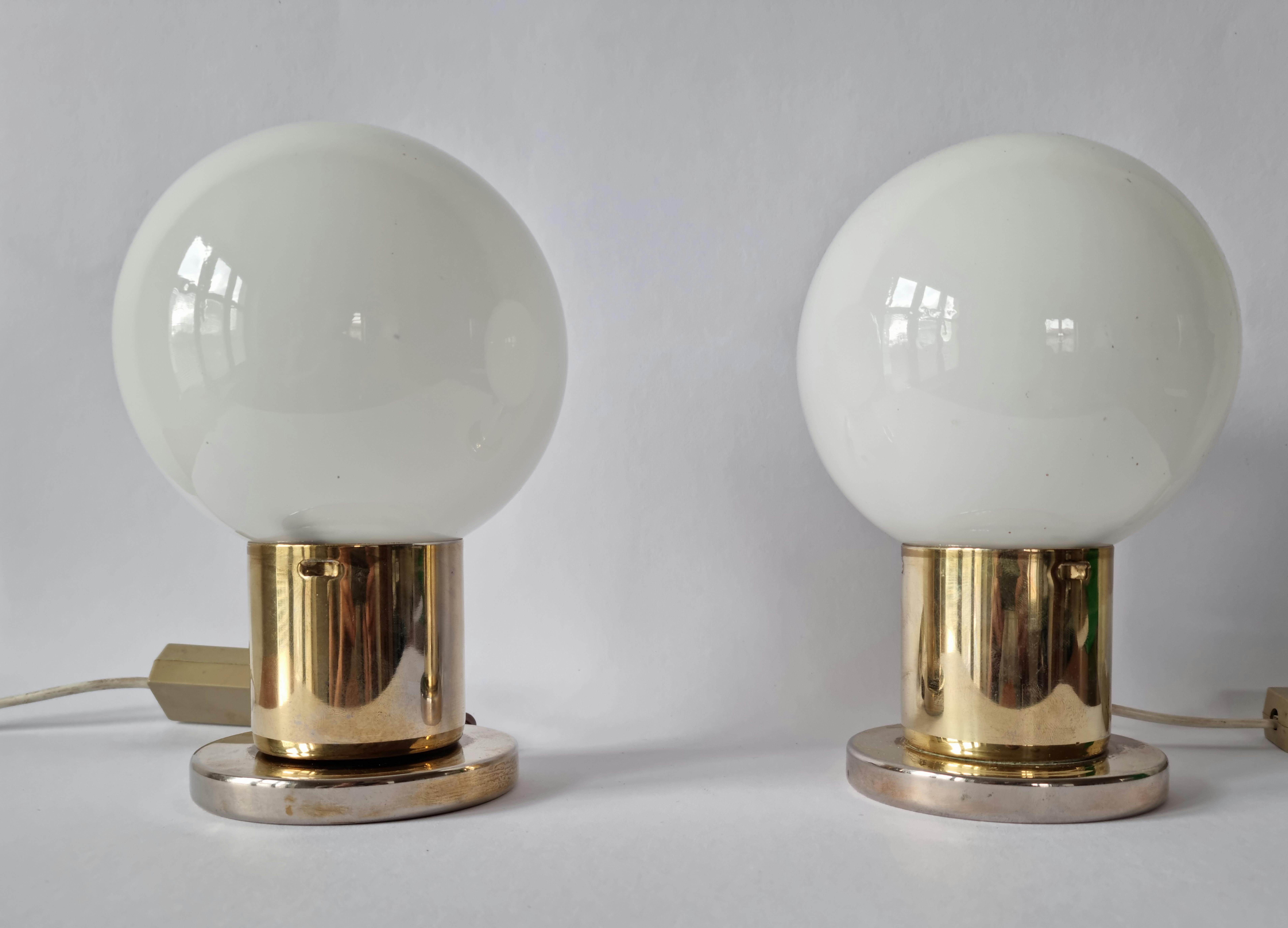 Mid-Century Modern Pair of Mid-Century Table Lamps Kamenicky Senov, 1970s For Sale