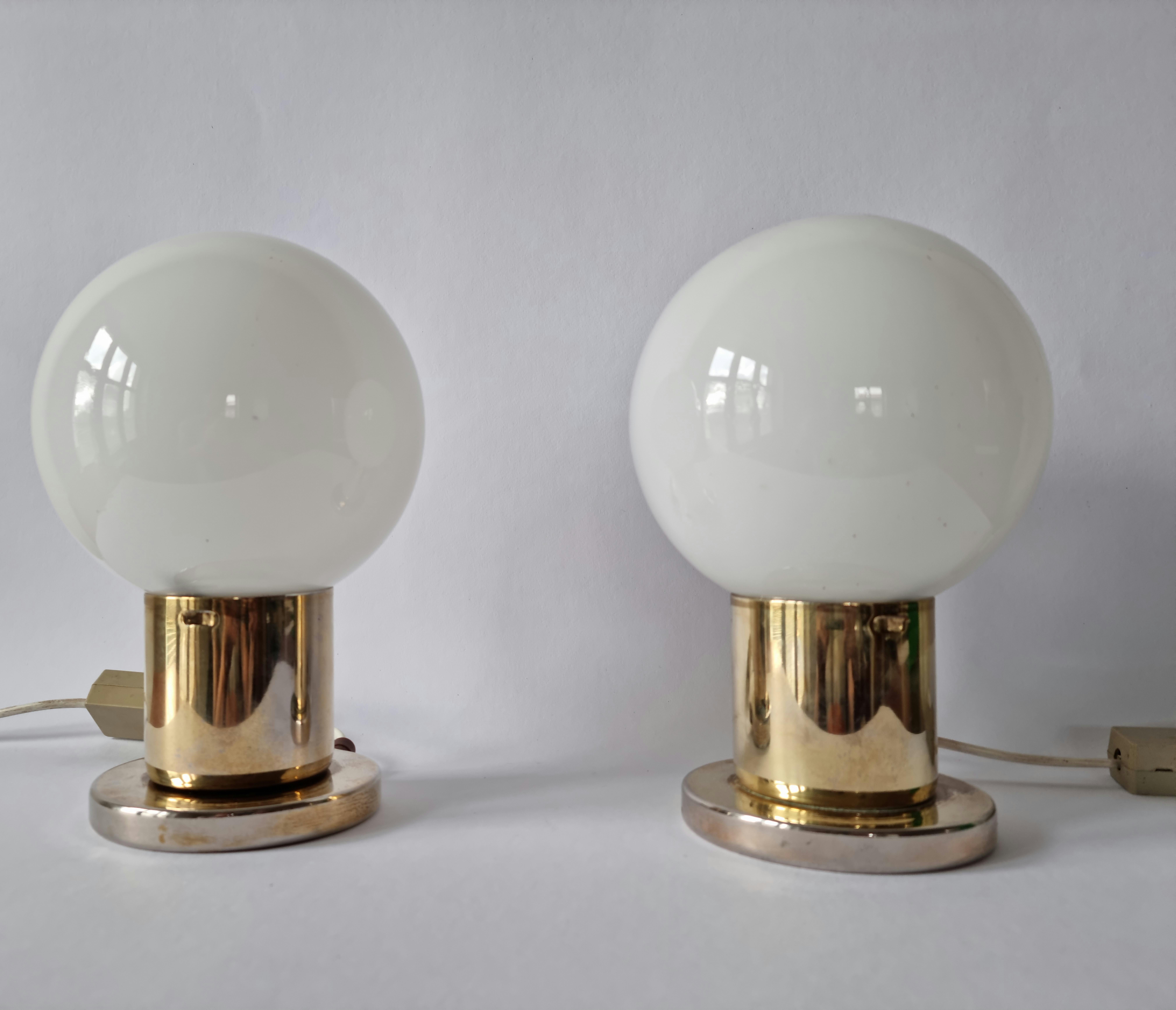 Late 20th Century Pair of Mid-Century Table Lamps Kamenicky Senov, 1970s For Sale