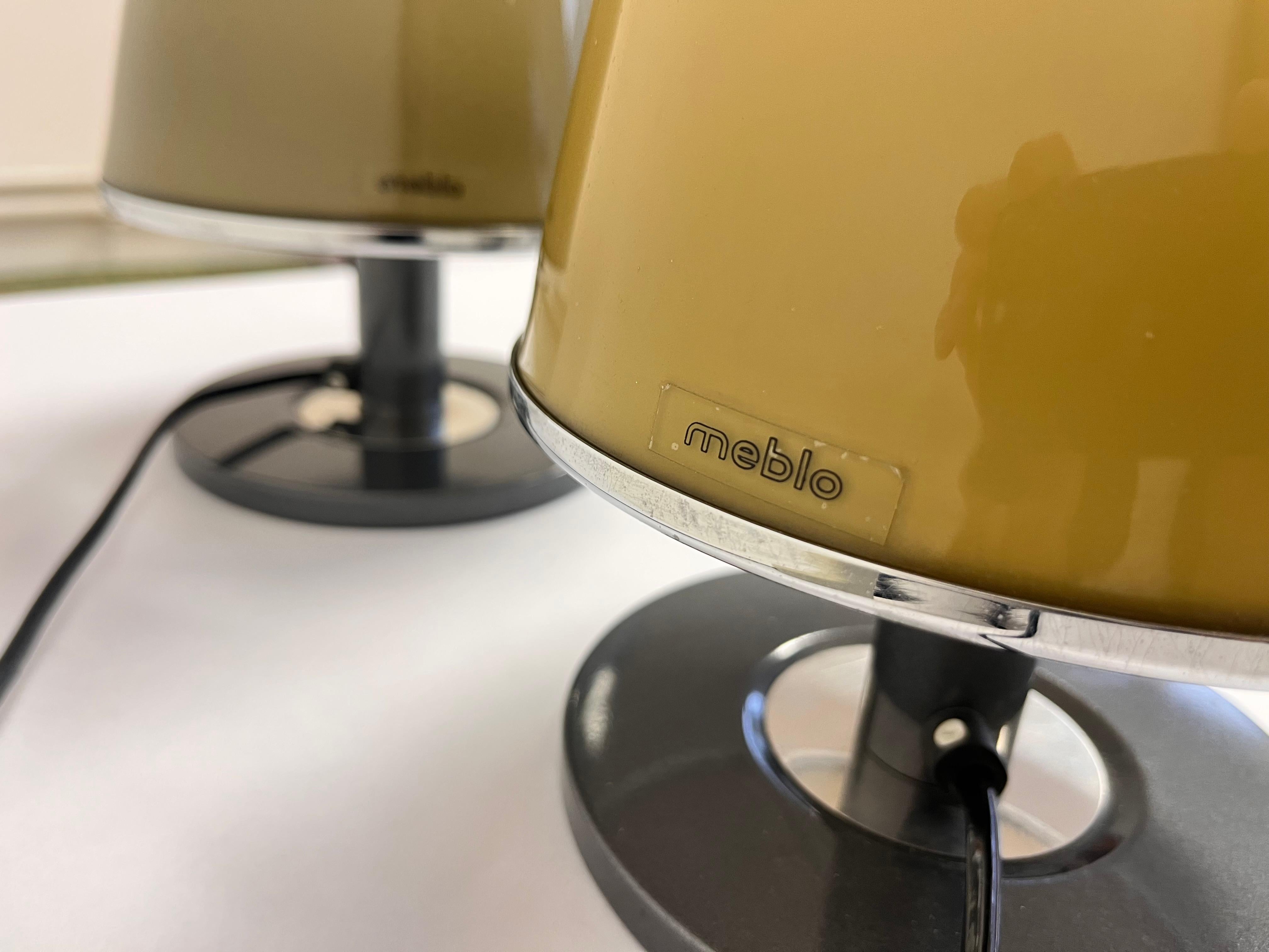 Paire de lampes de table du milieu du siècle Kuala - Meblo, par Franco Bresciani, Italie, années 1970 Bon état - En vente à Praha, CZ