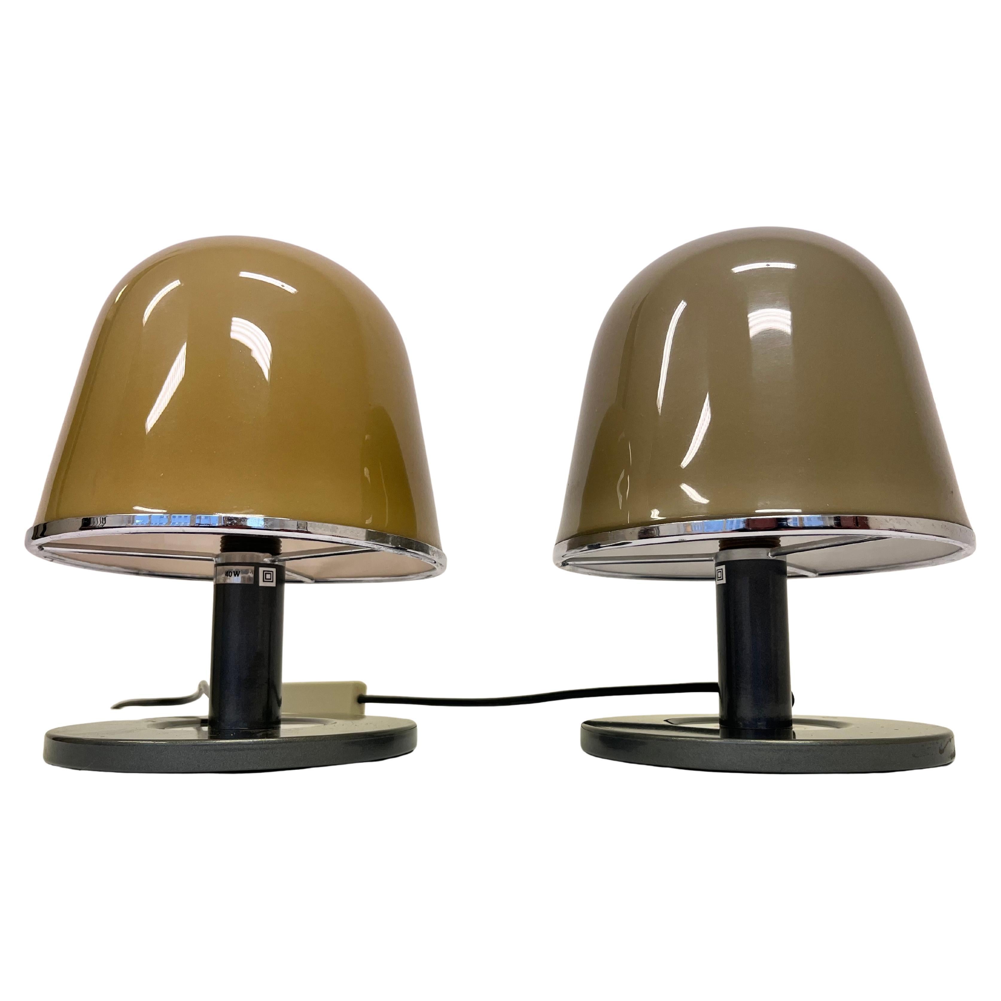 Paire de lampes de table du milieu du siècle Kuala - Meblo, par Franco Bresciani, Italie, années 1970 en vente
