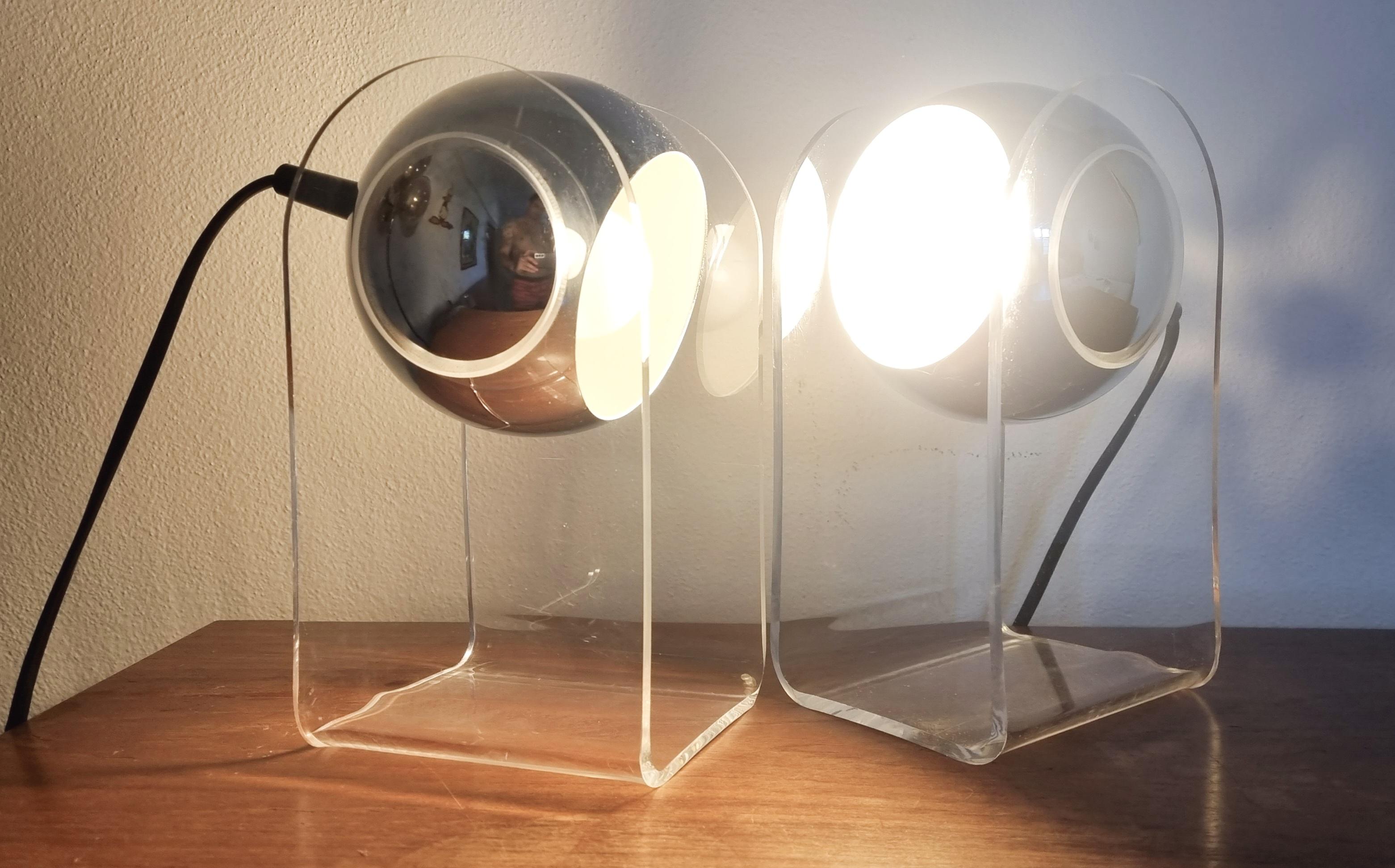 Pair of Midcentury Table Lamps Model 540, Gino Sarfatti, Arteluce, Italy, 1970s 5