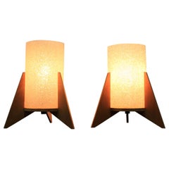 Paire de lampes de bureau du milieu du siècle dernier, Rockets, Pokrok Zilina, 1970