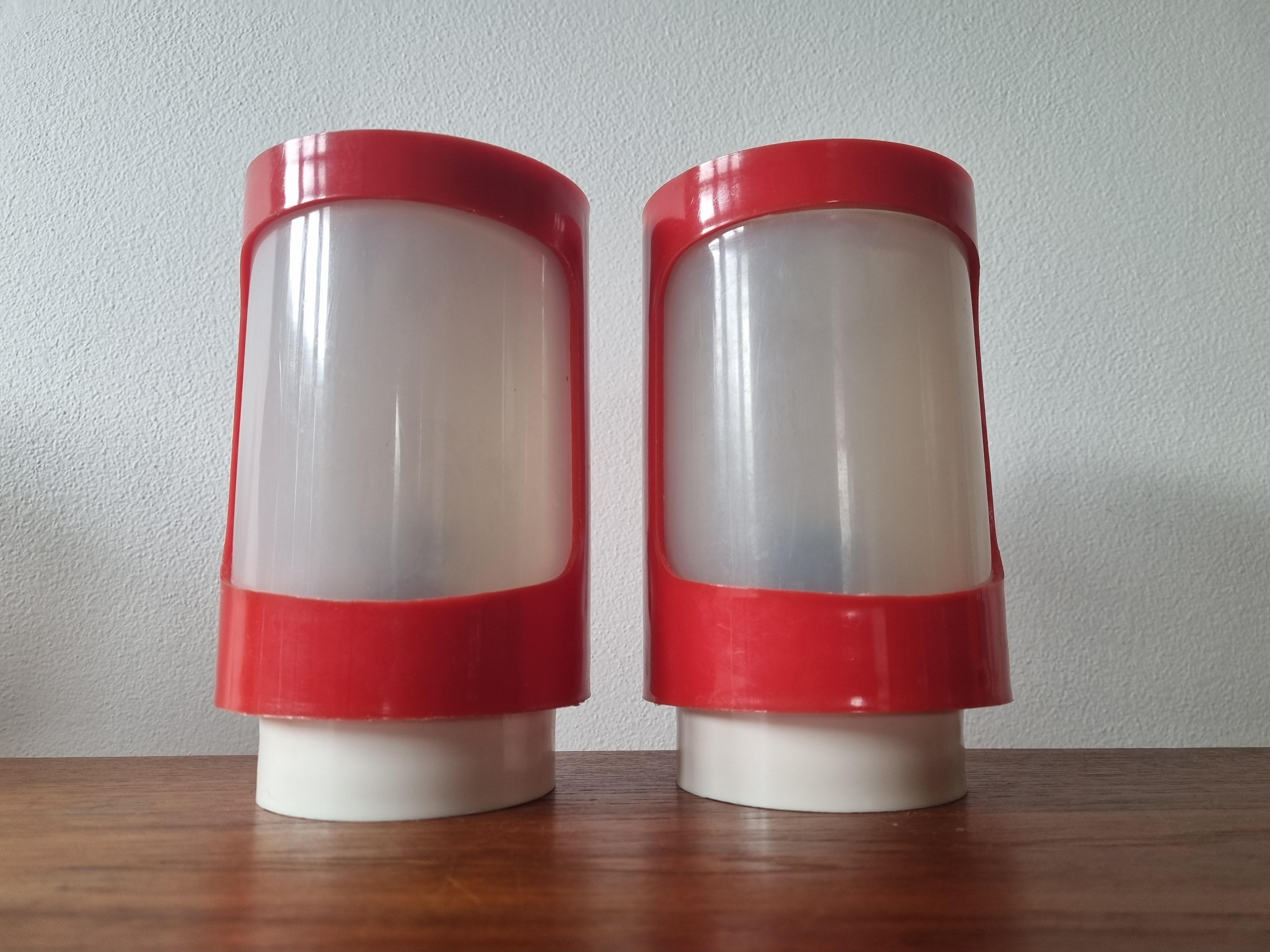 Paire de lampes de table du milieu du siècle, âge de l'espace, 1970 en vente 3