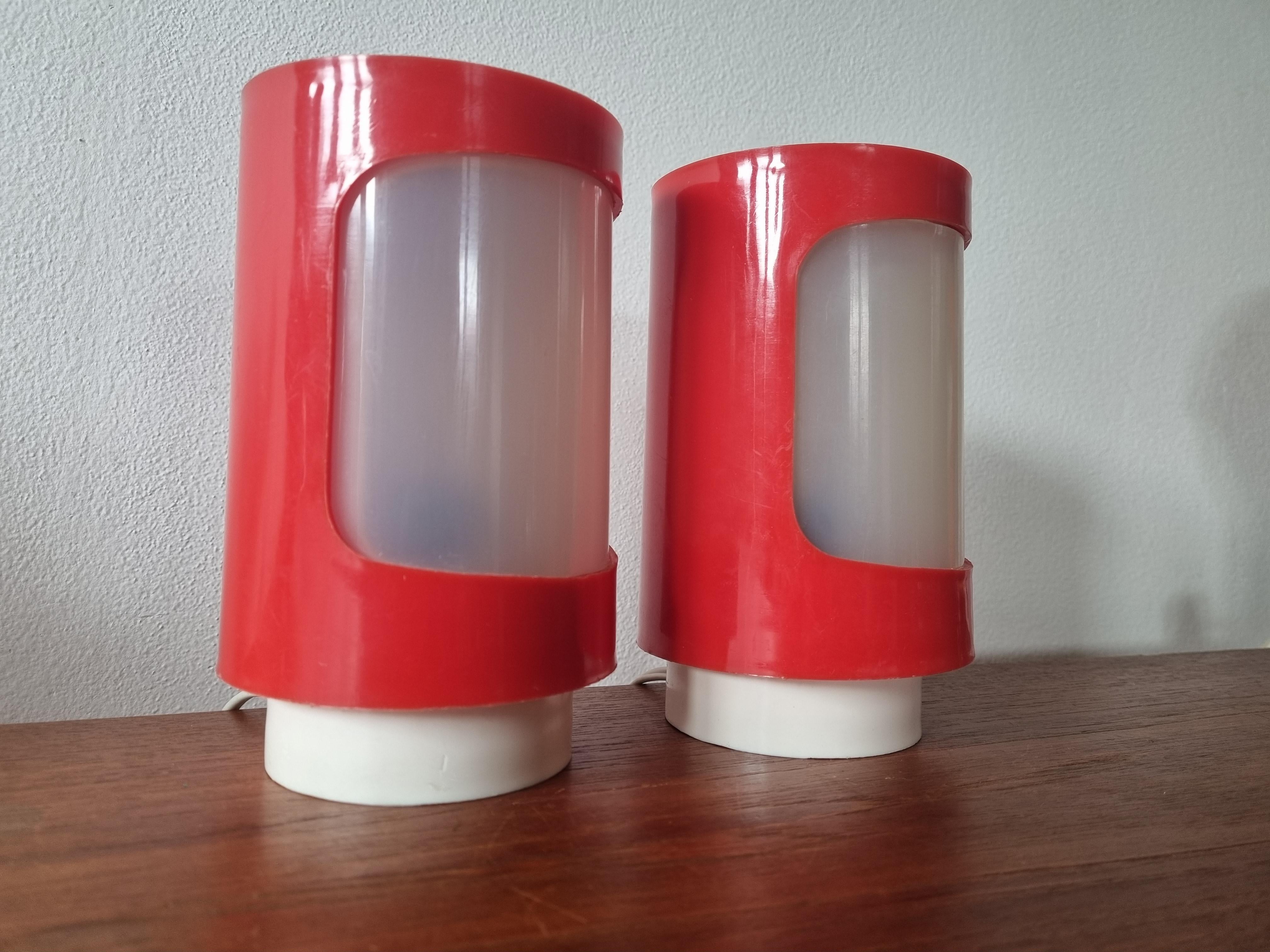 Paire de lampes de table du milieu du siècle, âge de l'espace, 1970 en vente 4