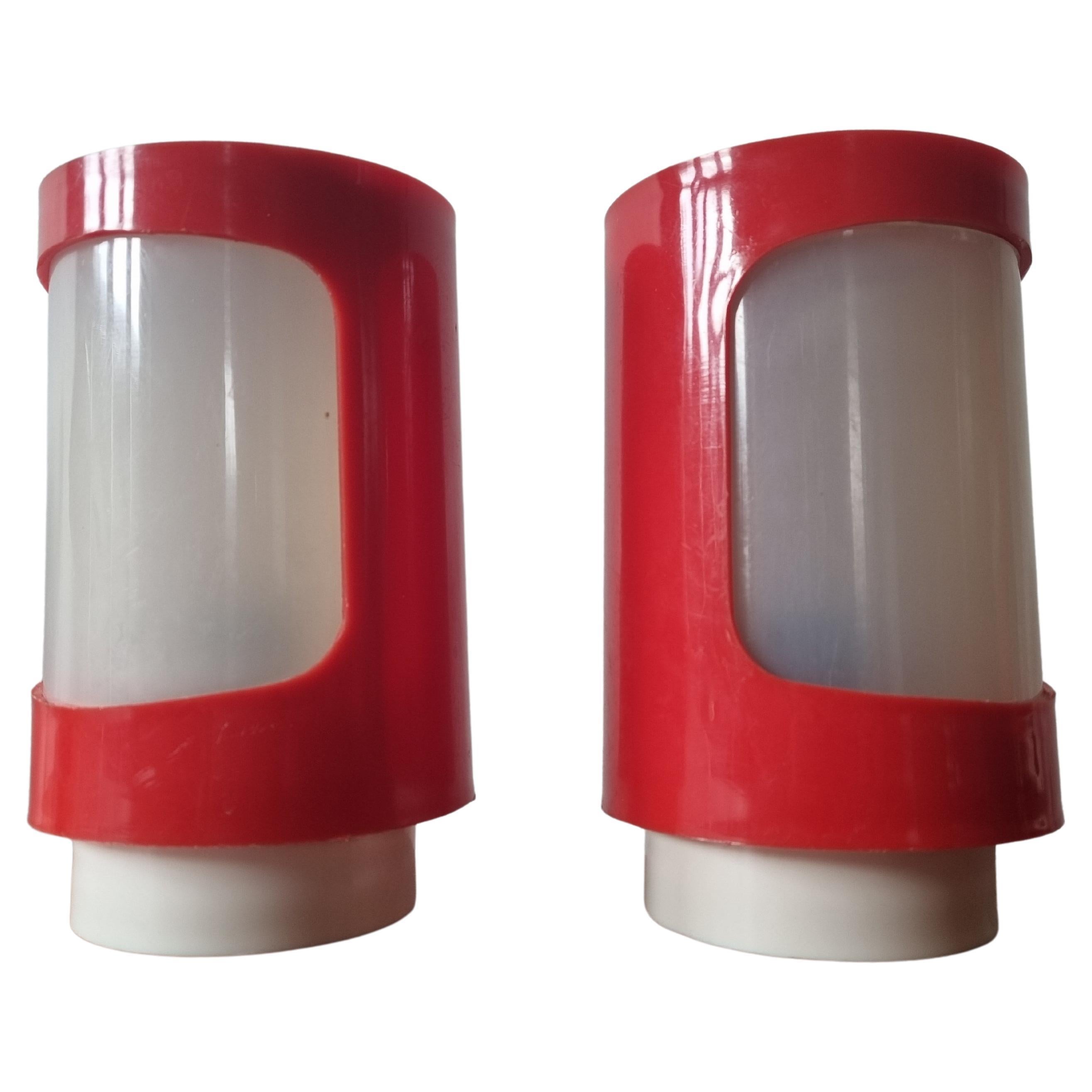 Pair of Midcentury Table Lamps, Space Age, 1970s For Sale