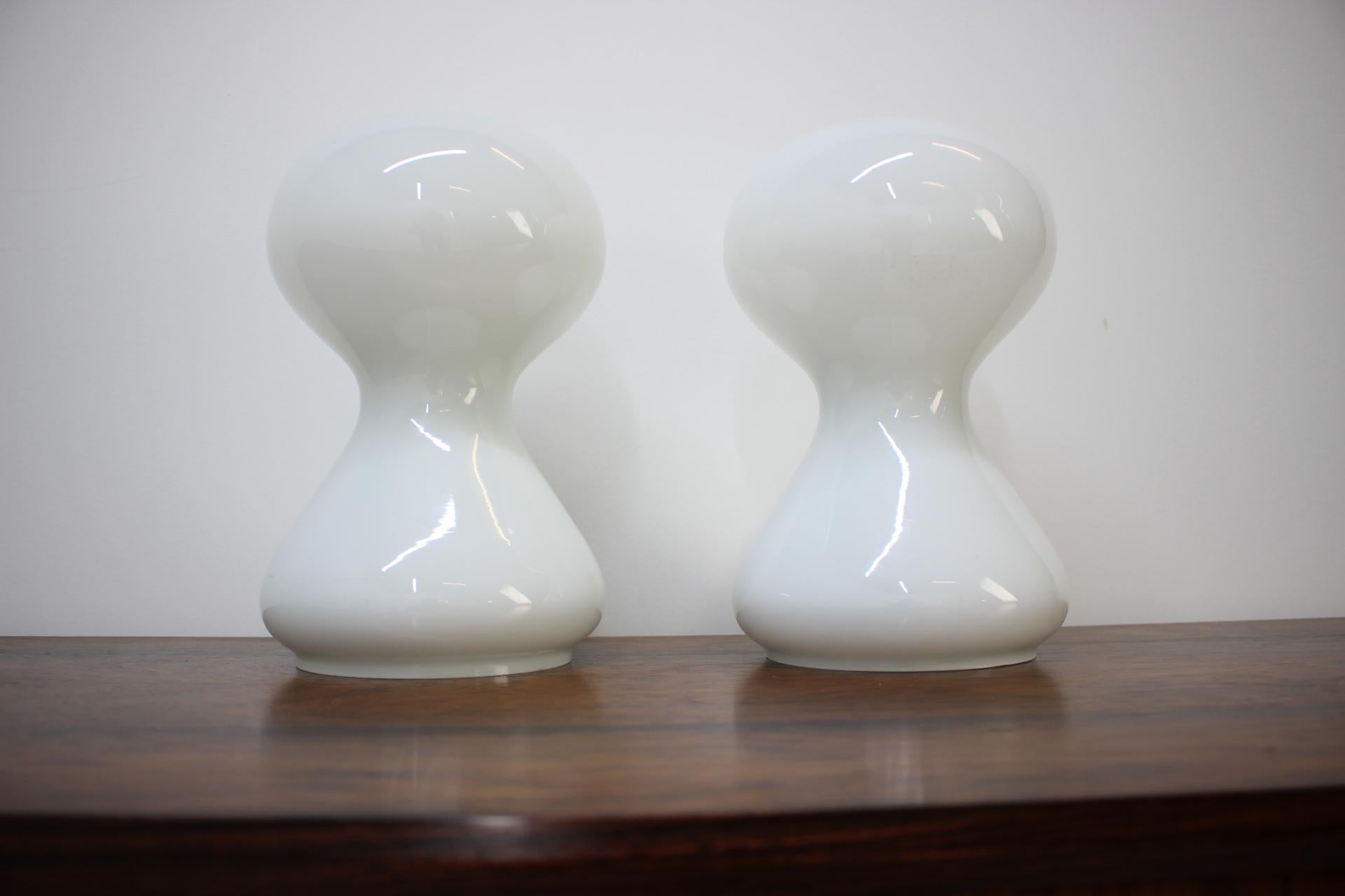 Late 17th Century Pair of Midcentury Table Lamps Valasske Mezirici, 1970s