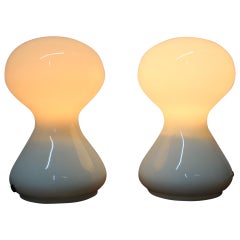 Pair of Midcentury Table Lamps Valasske Mezirici, 1970s