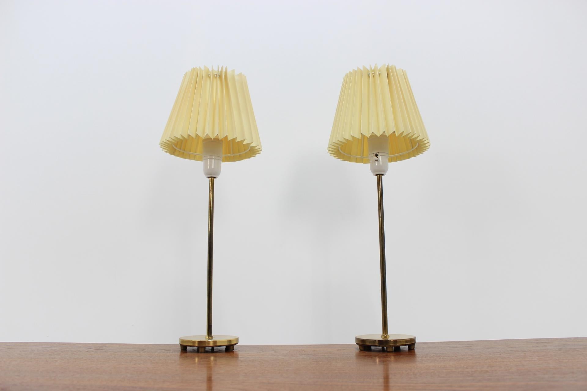 Pair of Midcentury Table or Desk Lamps Falkenbergs Belysnings, Sweden, 1970s For Sale 2