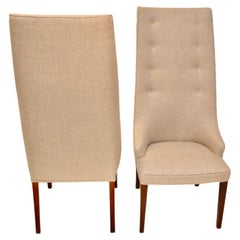 Pair of Midcentury Tall Back Dining Chairs from Denmark