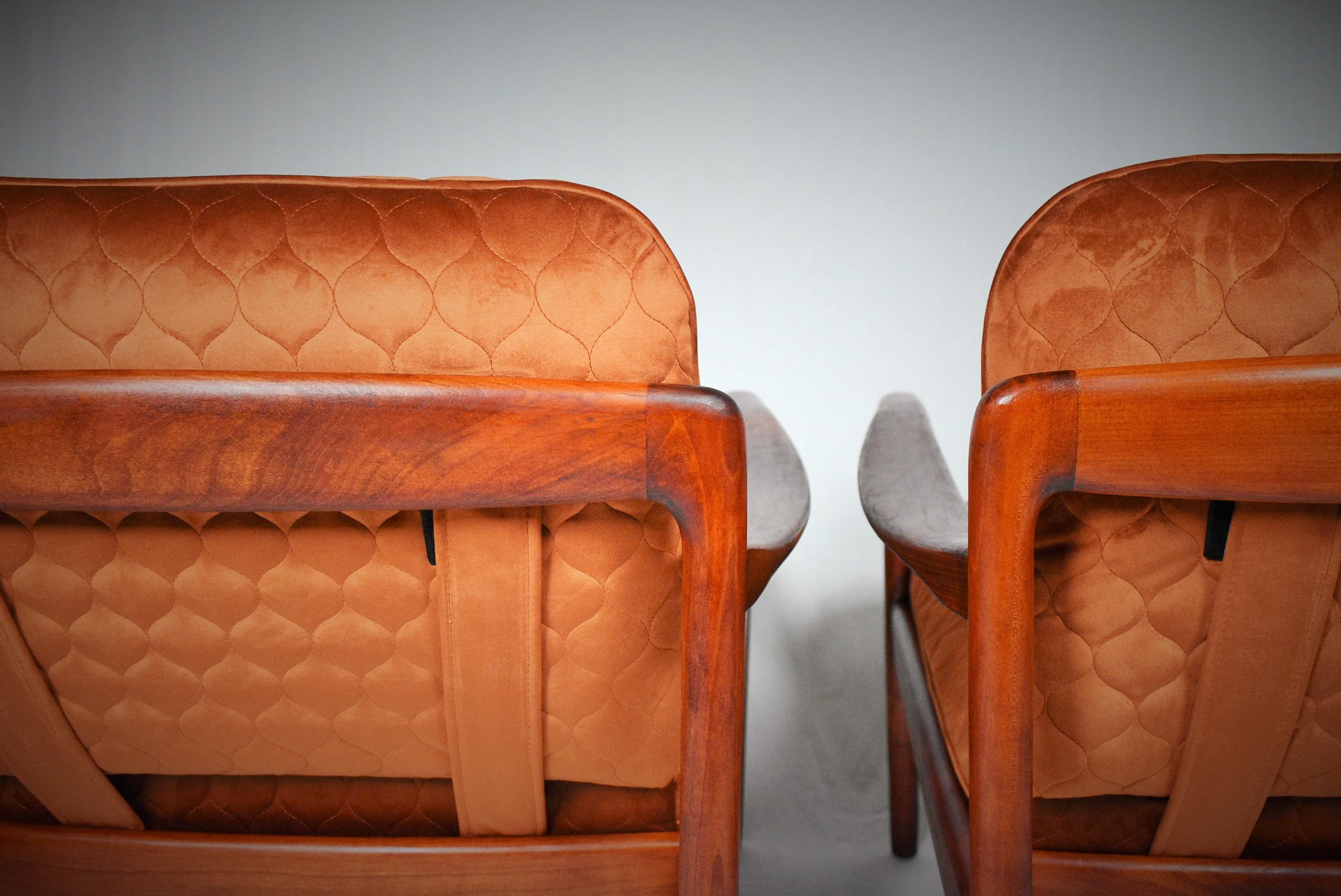 Pair of Midcentury  Armchairs, Scandinavian, 1960s 1