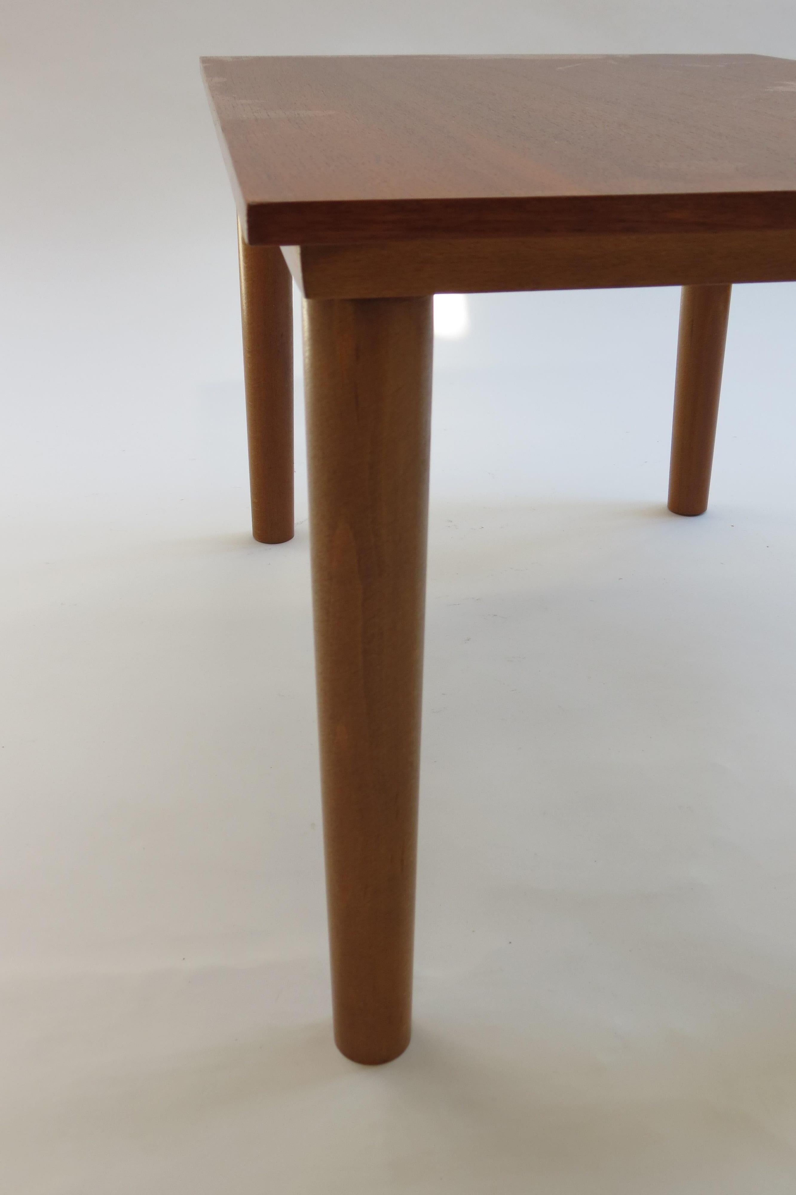 20th Century Pair of Midcentury Teak Side Tables Borge Mogensen Style